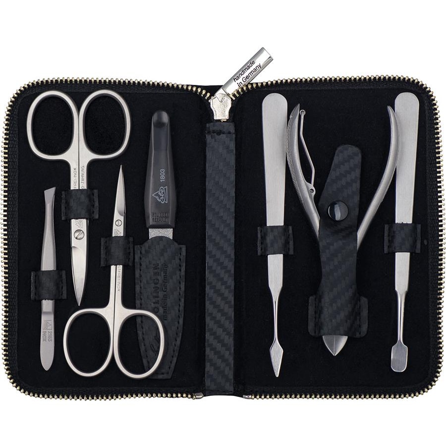 ERBE Etui do manikiru Węglowe etui do manicure, 7 sztuk