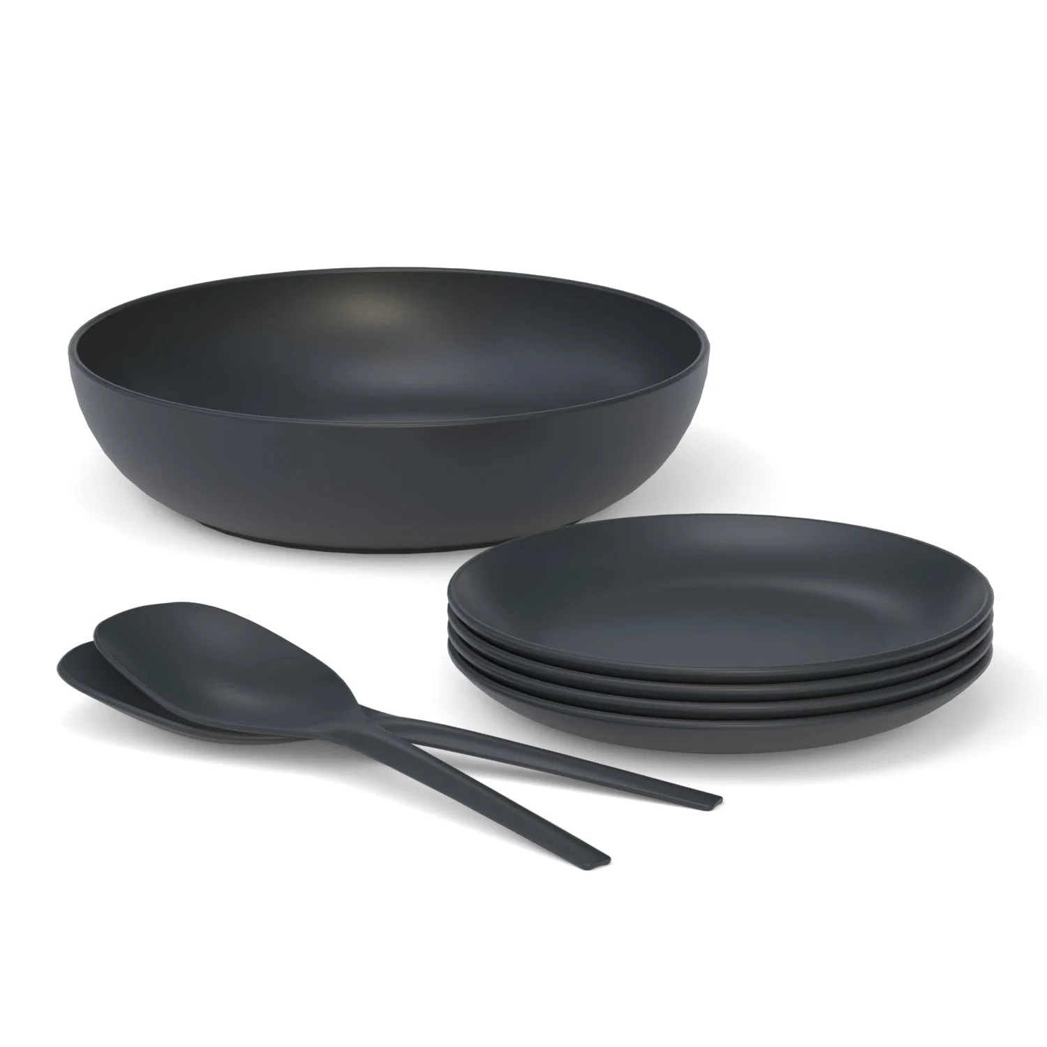 Vogeelle Medium Round Salad Bowl  - Black