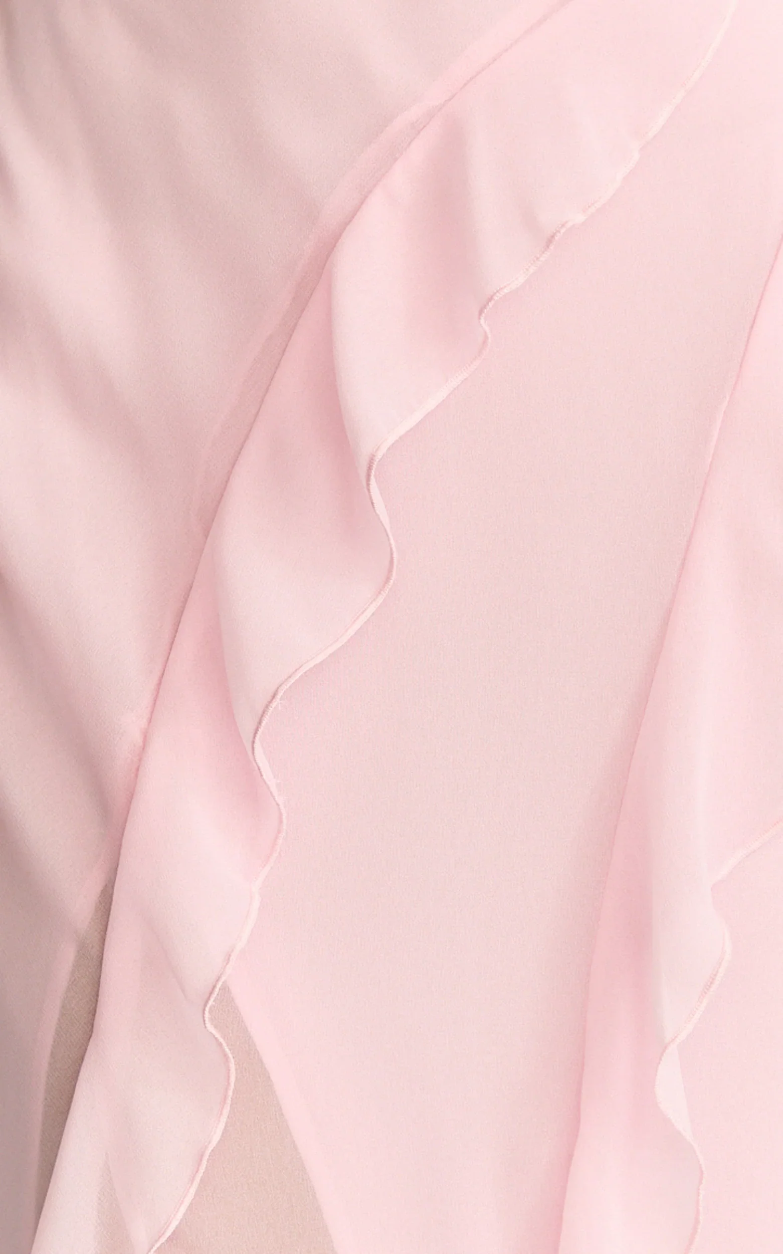 Connie Midi Dress - Ruffle Detail Dress in Pink