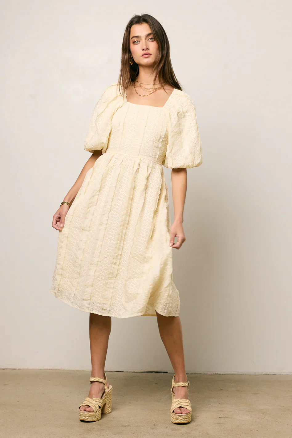 Gillie Textured Mini Dress