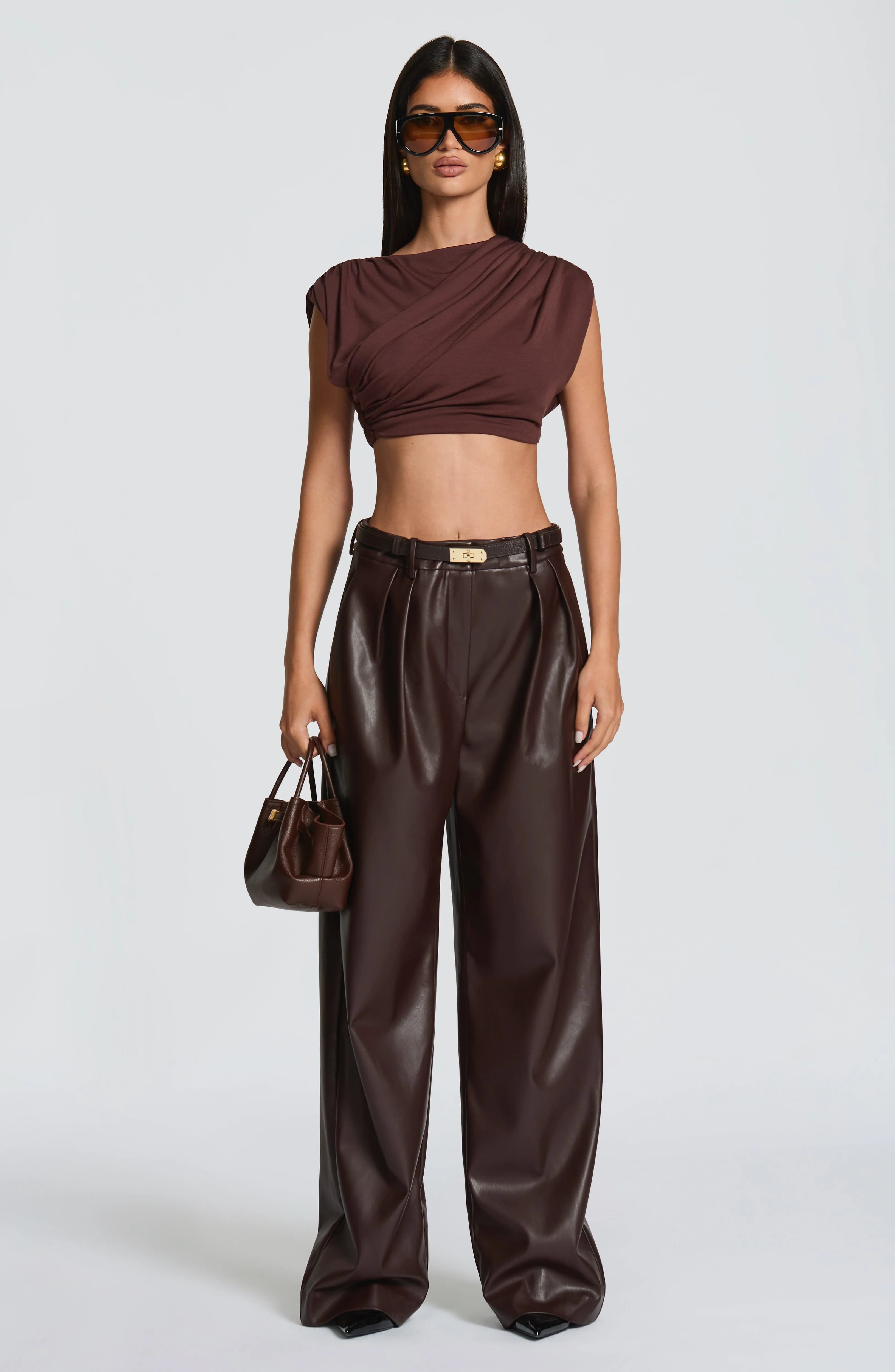Amara Top - Plum Brown