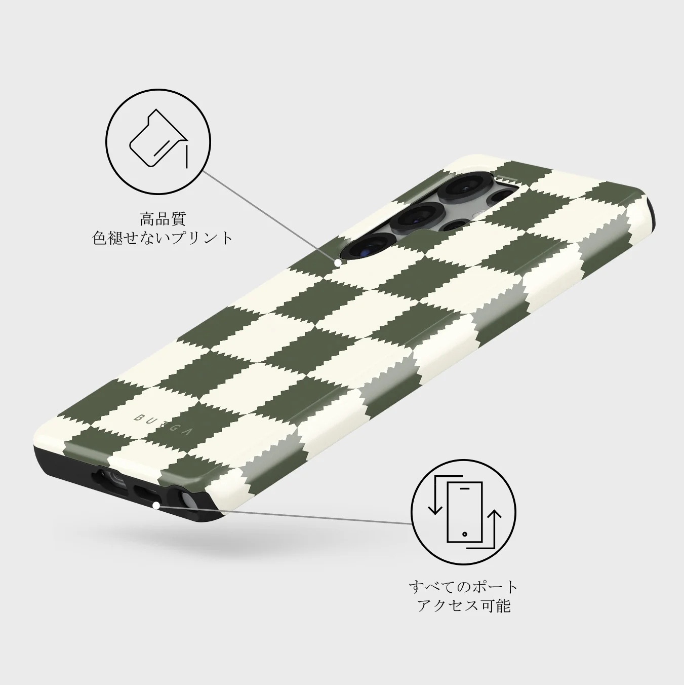 Retro Grid - Samsung Galaxy S25 Ultra ケース