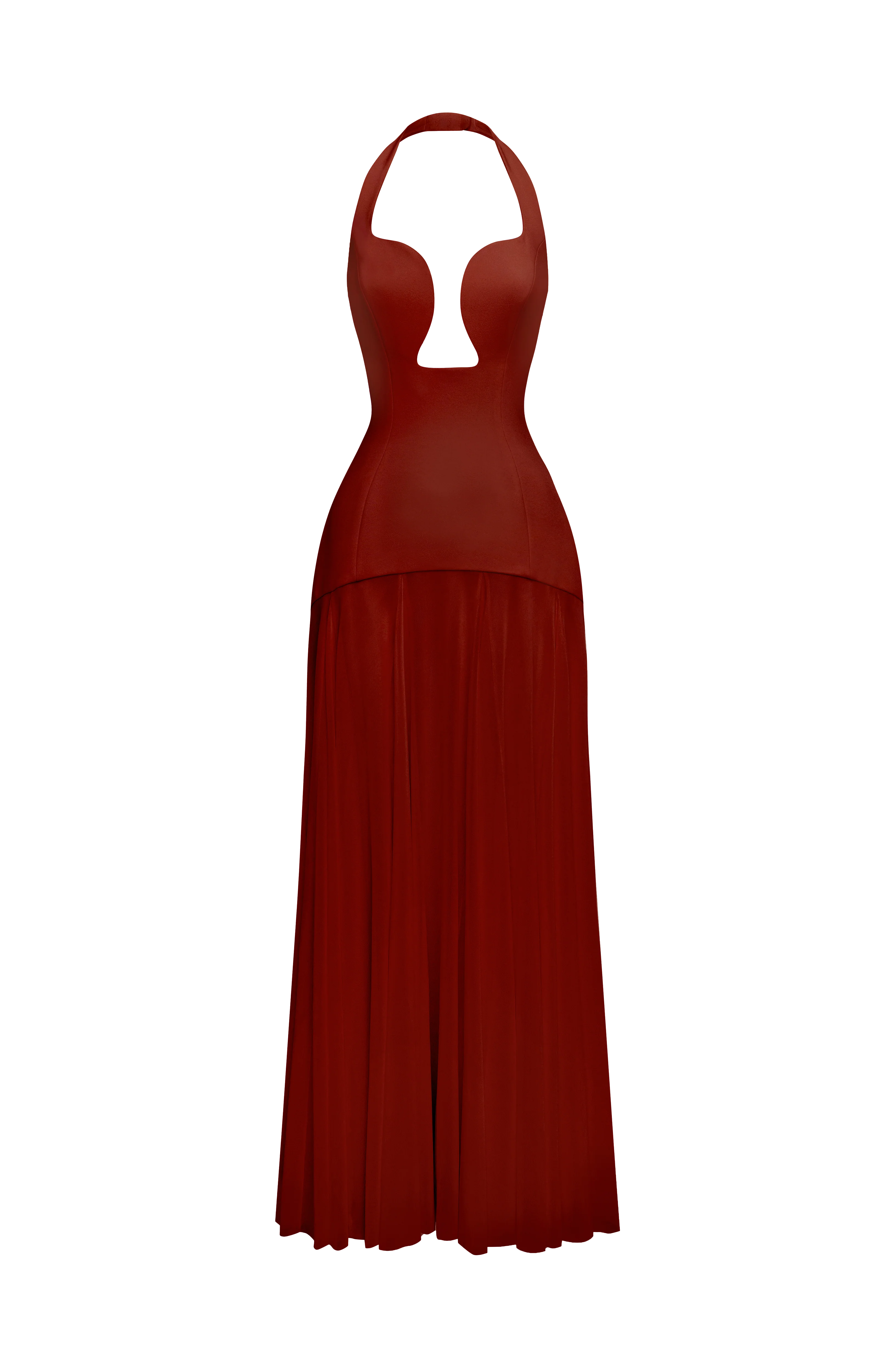 Cyrene Maxi Dress - Deep Rust