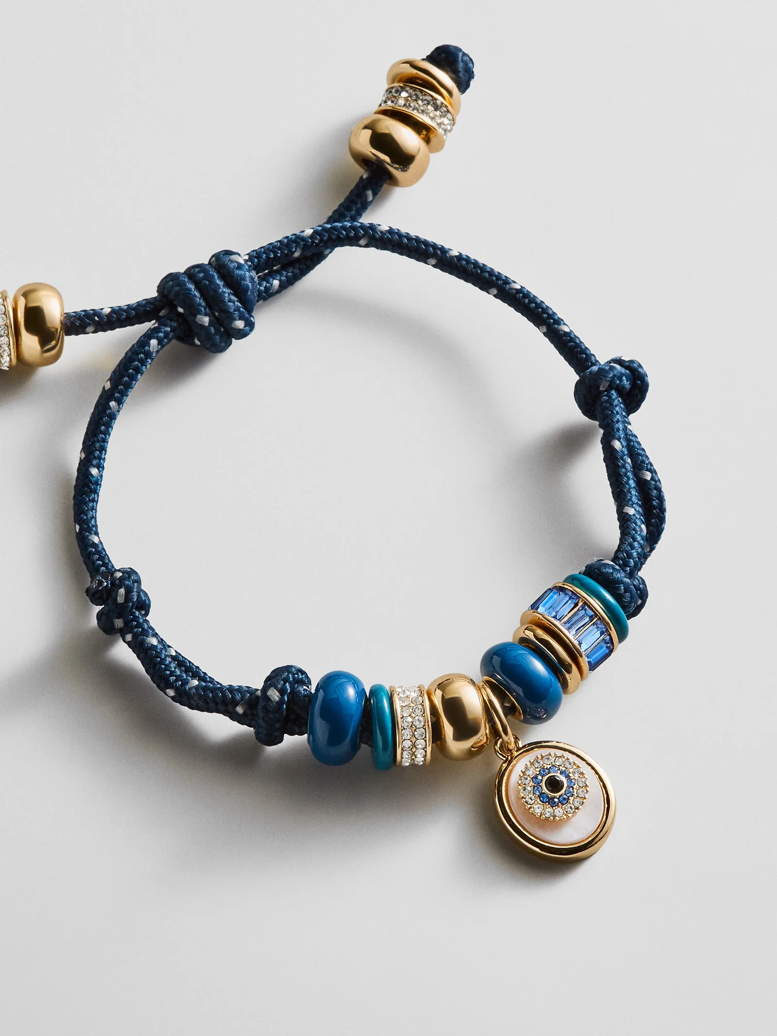 Eye Candy Evil Eye Paracord Bracelet - Navy