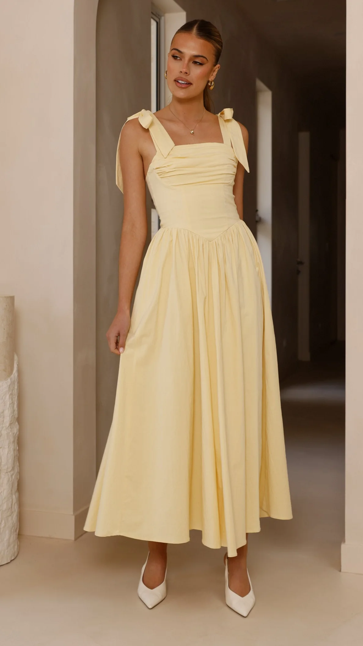 Haisley Maxi Dress - Yellow - luluinthesky