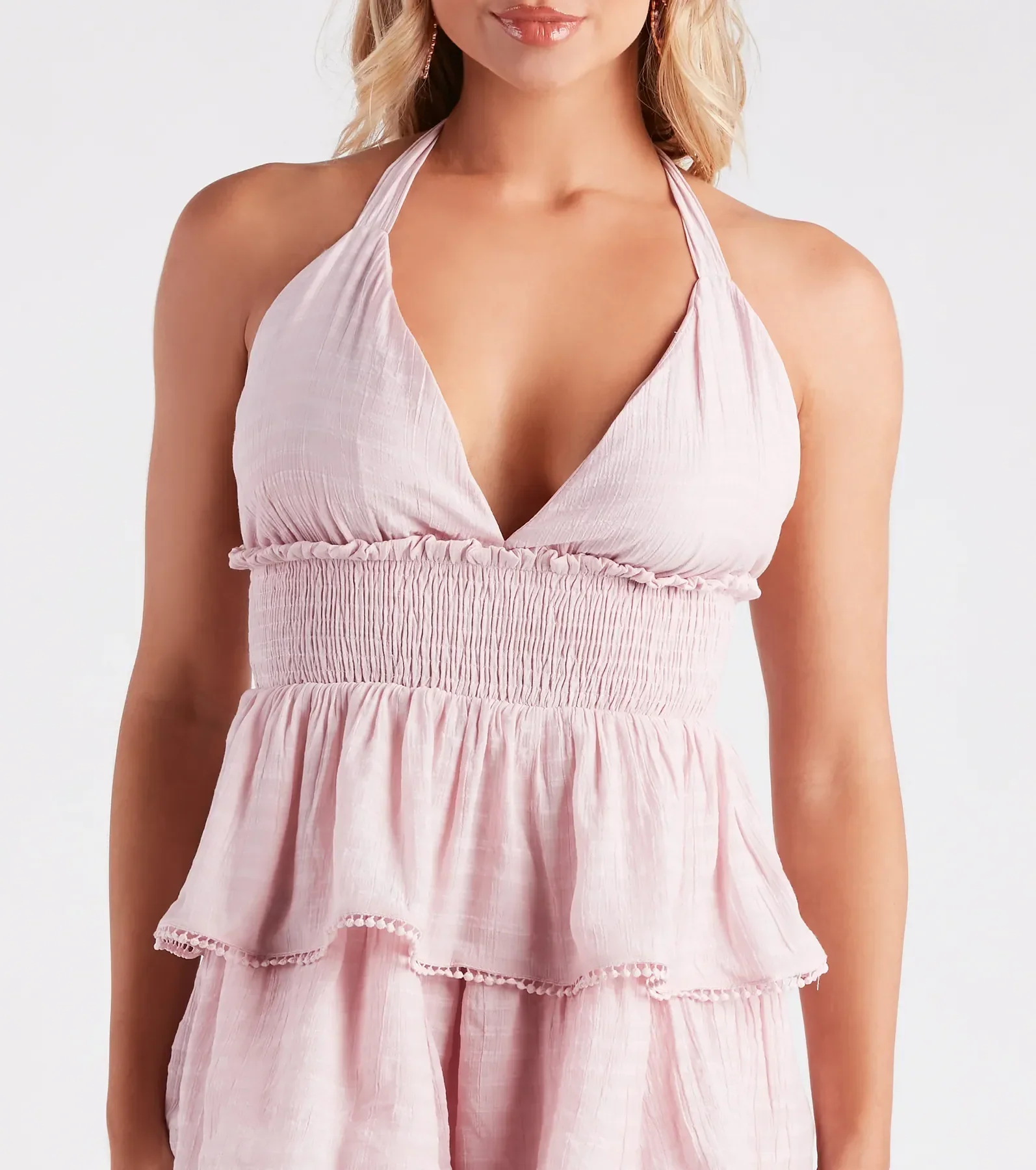 Sunset Happy Hour Ruffled Skater Dress - FASHION NOB