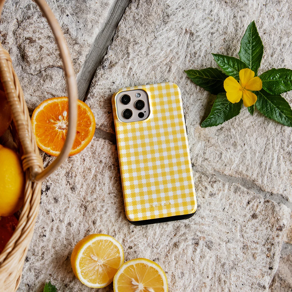 Tuscan Sun - Yellow Plaid iPhone 11 Pro Max ケース