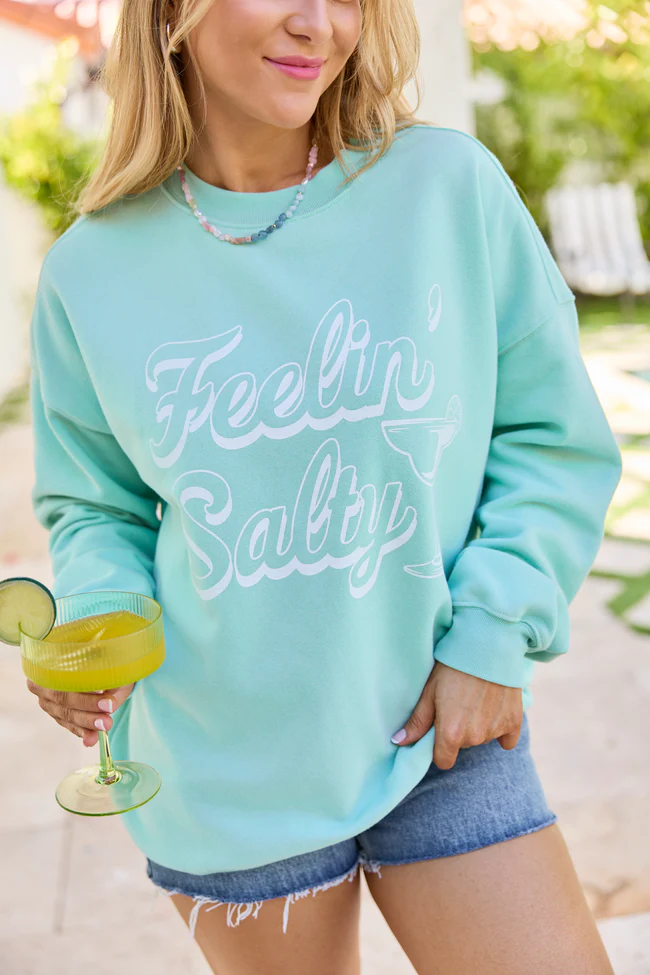 Feelin' Salty Mint Graphic Sweatshirt