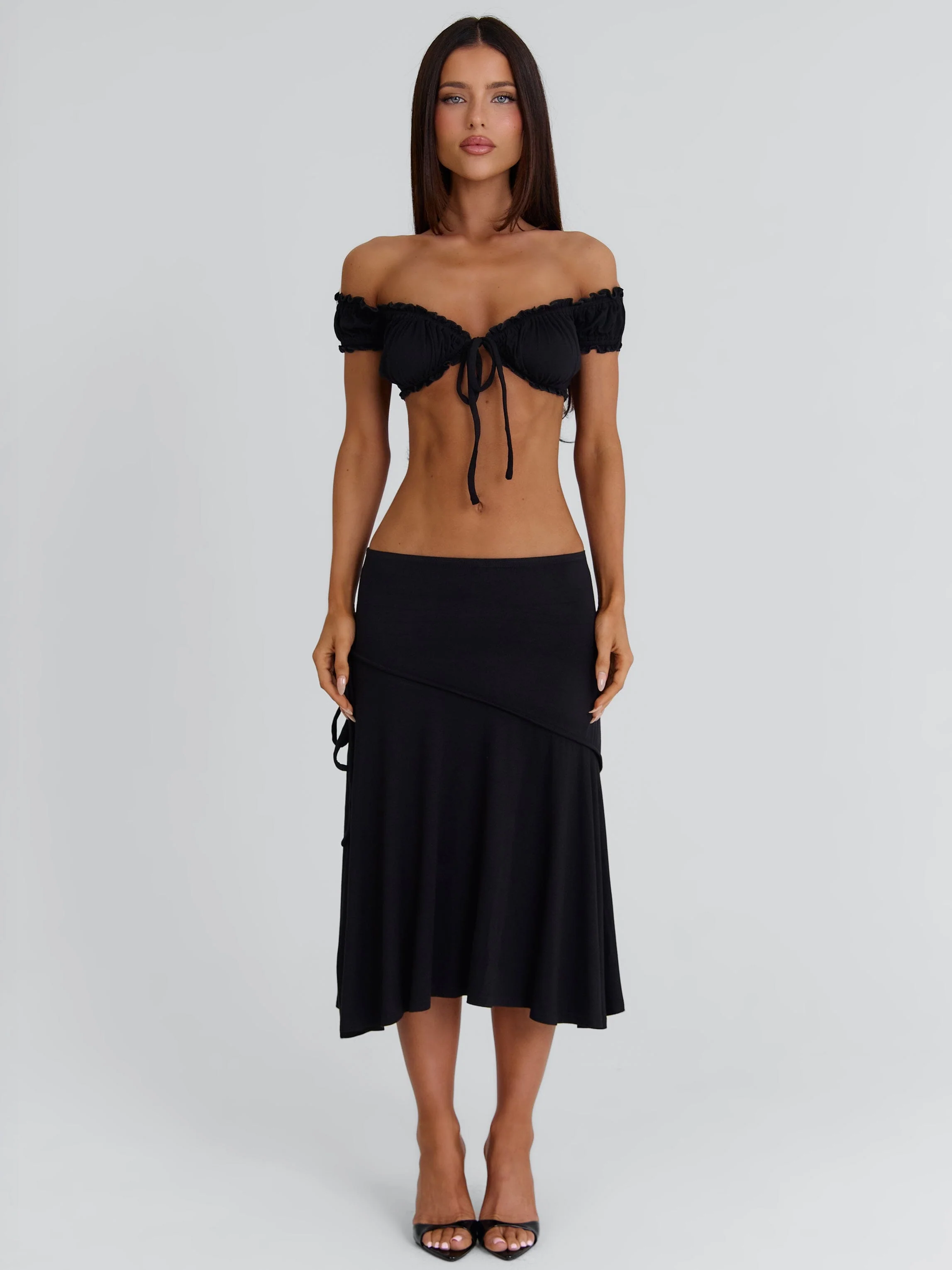 Arrielle Crop Top Black