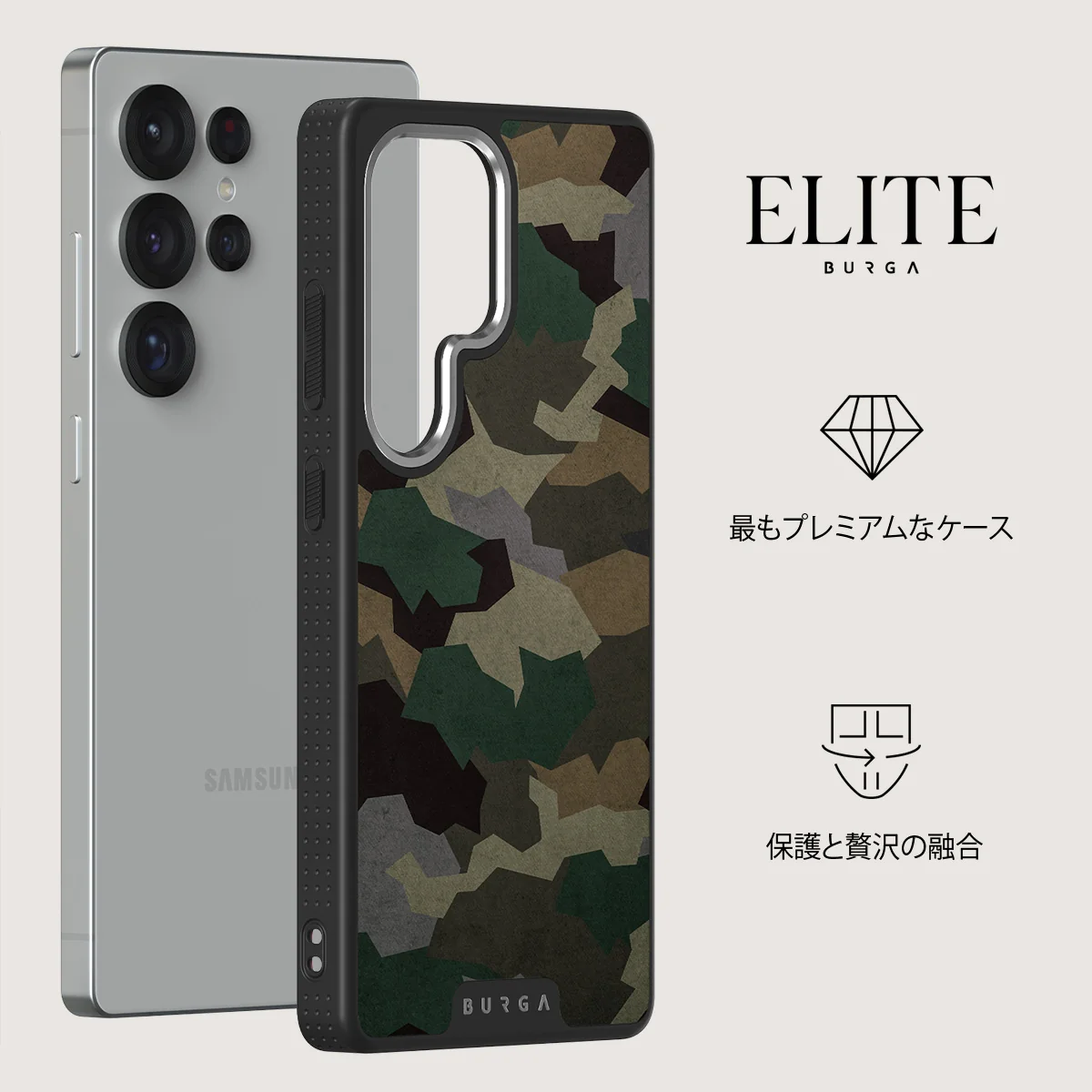 Tropical Green Camo - Samsung Galaxy S25 Ultra ケース