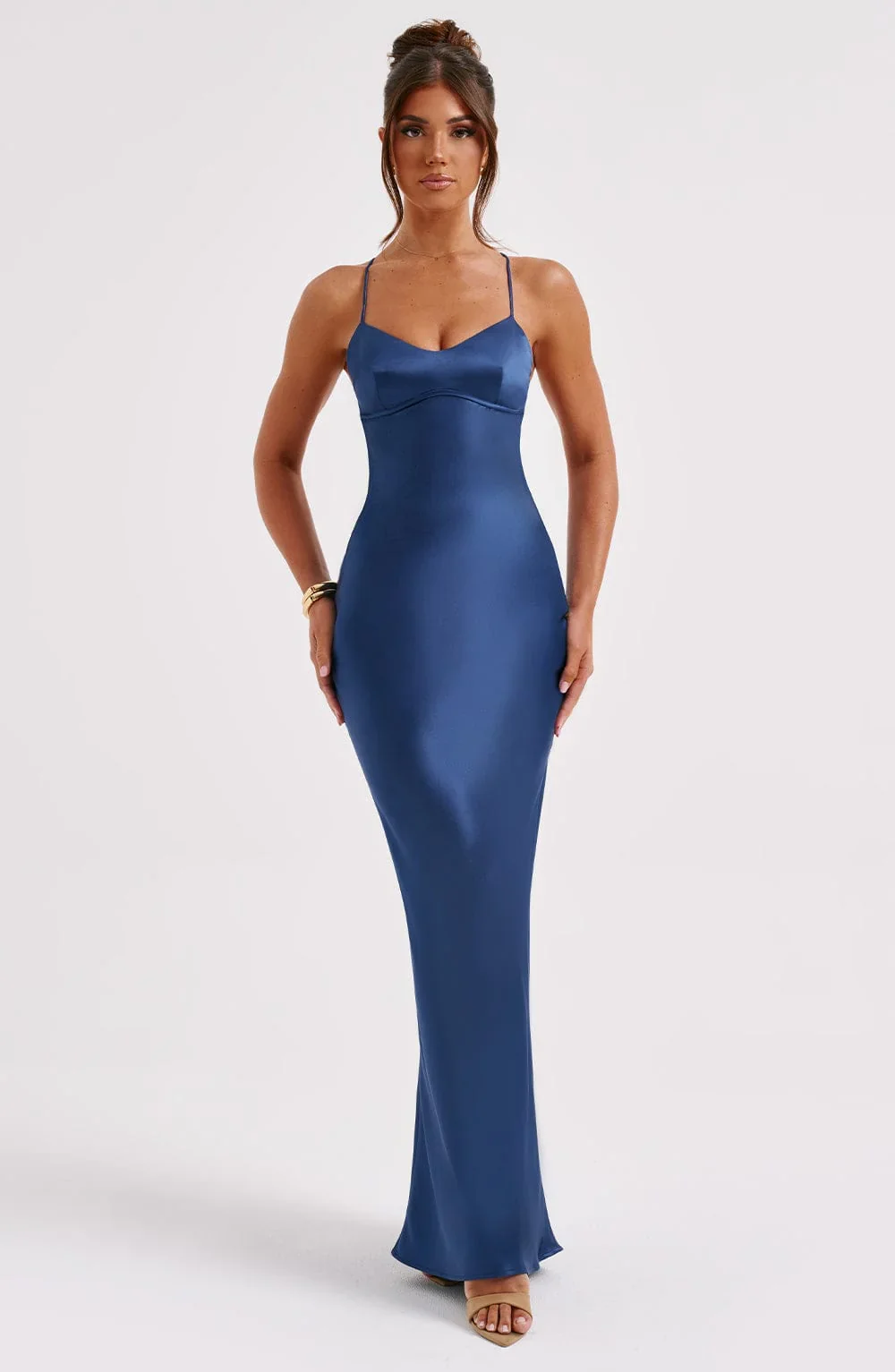 Malika Maxi Dress - Navy
