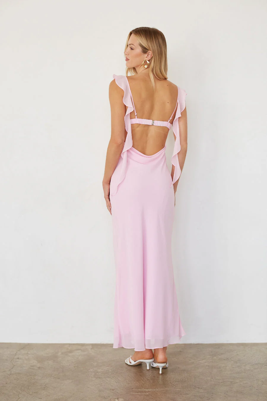 Sarila Ruffle Strap Maxi Dress