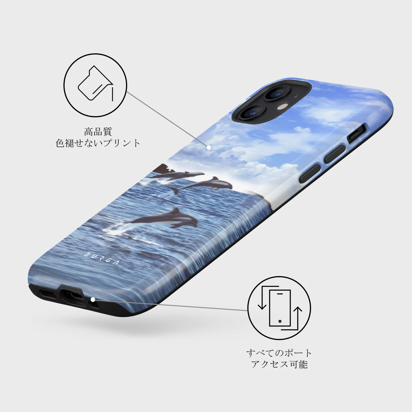 Retro Splash - iPhone 12 ケース