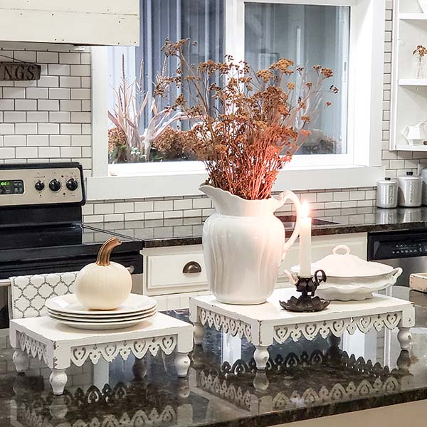 Scalloped Edge French Country Risers