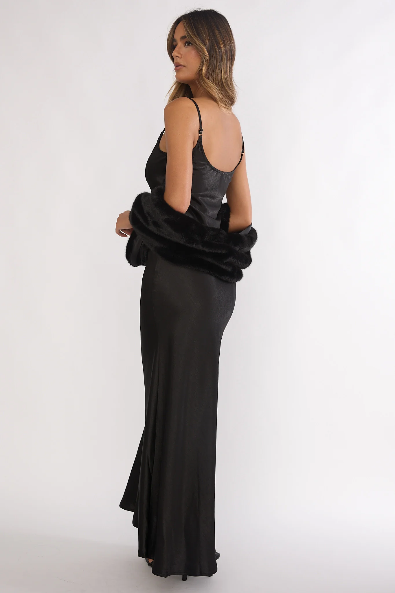 Hadley Cami Scarf Maxi Dress Black