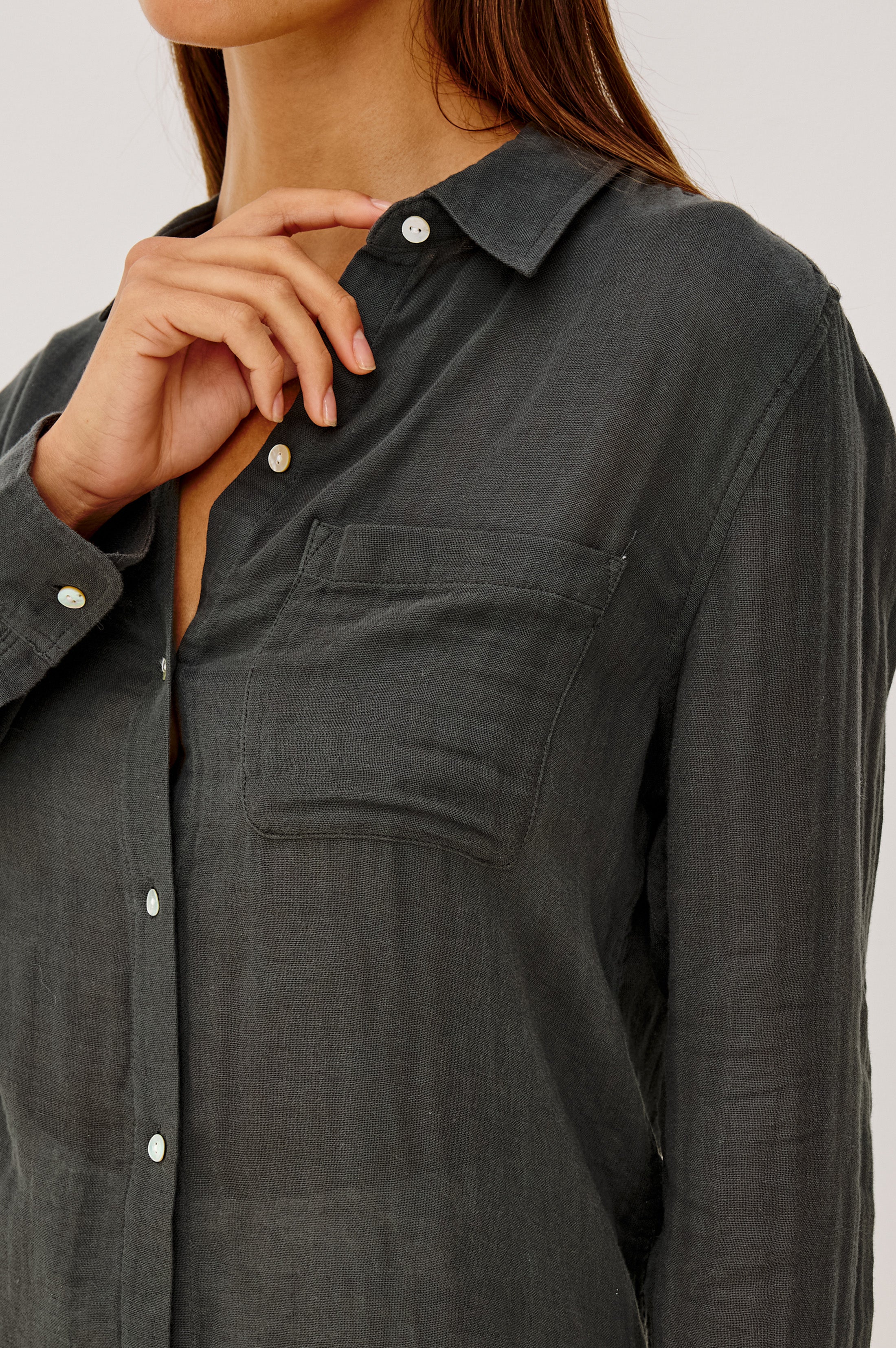 Ellis Shirt - Washed Black