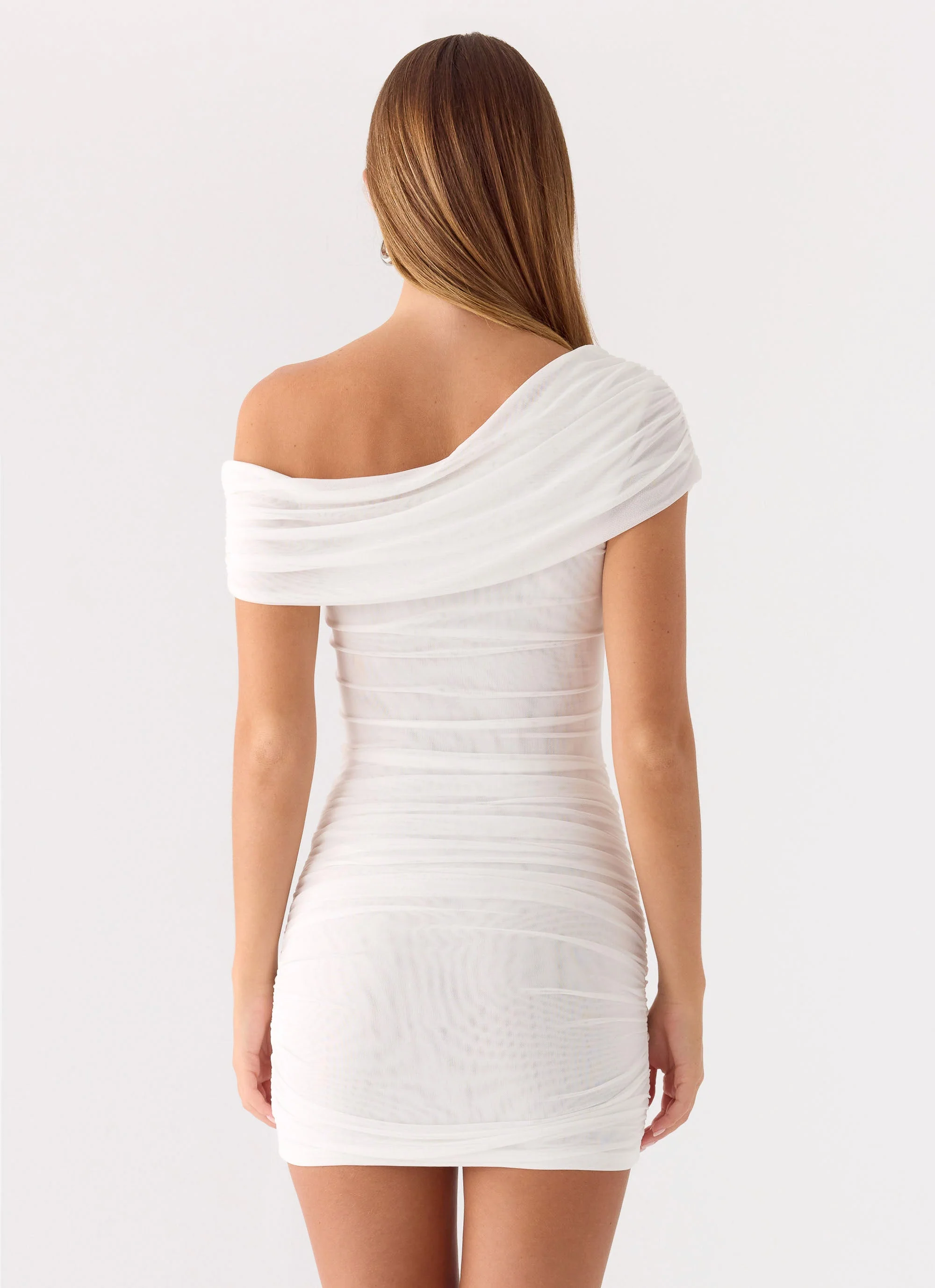 Surina Mini Dress - White - luluinthesky