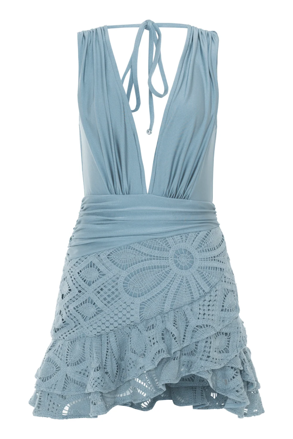 Flower Crochet Mini Dress