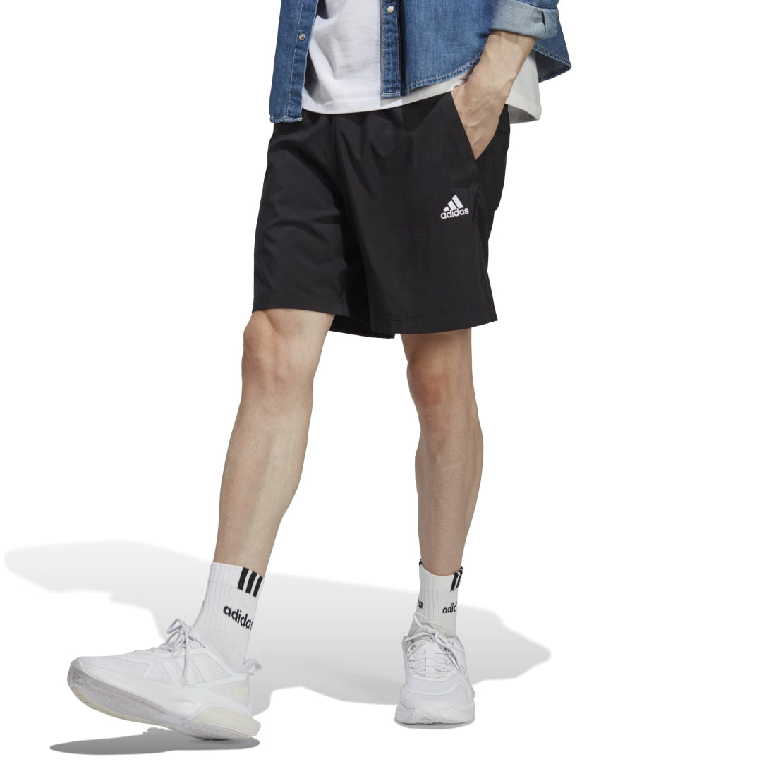 ADIDAS Aeroready Essentials Chelsea Small Logo Men's Shorts BLACK
