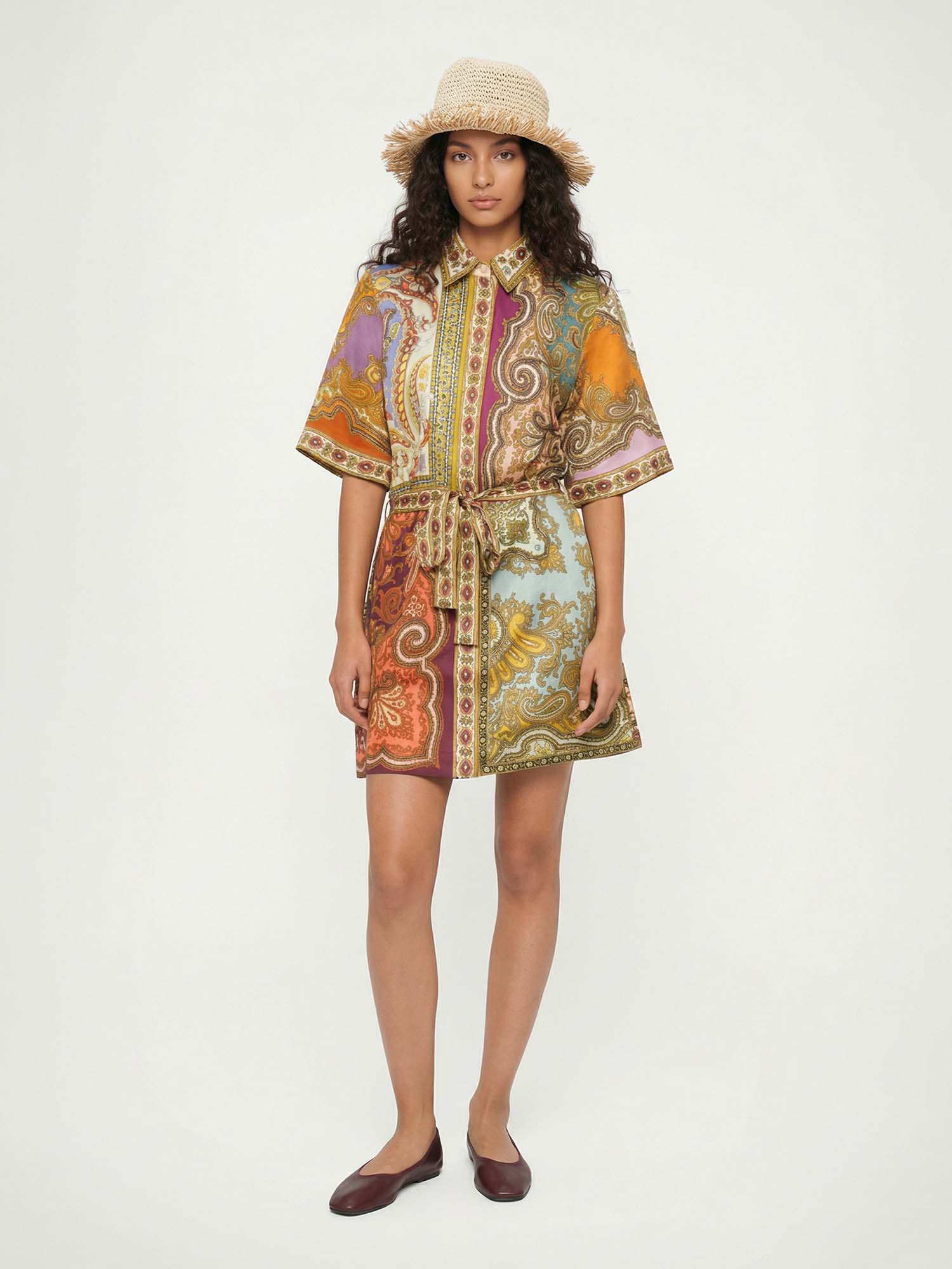 Paisley Reverie Mini Dress