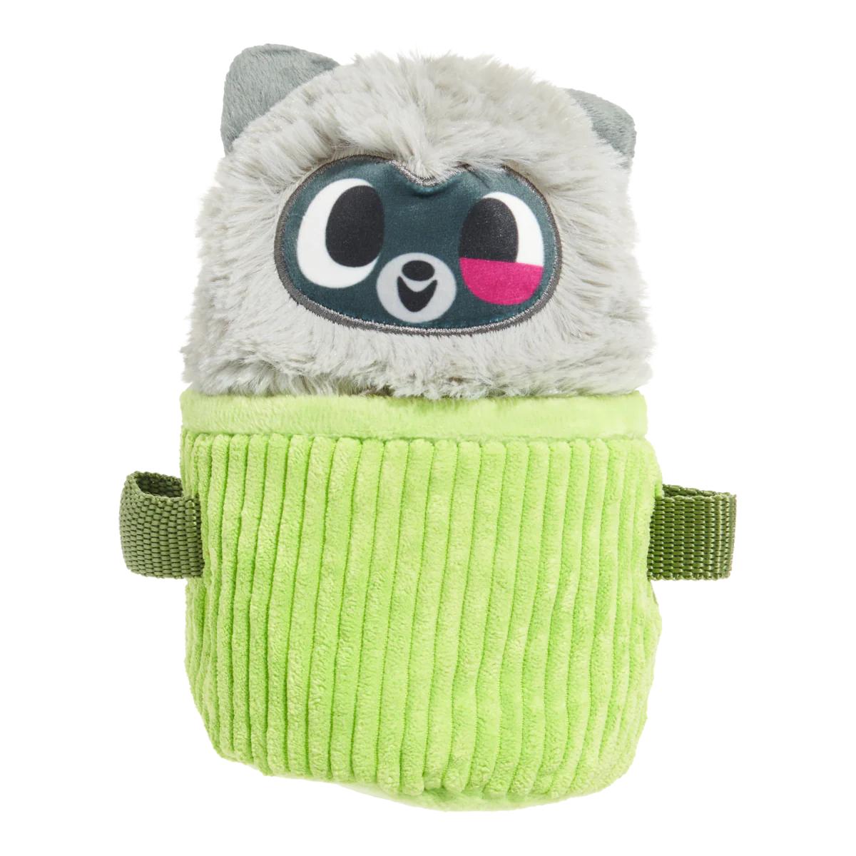 Rickie Racoon the Trash Tycoon Plush Enrichment + Multi-Part Dog Toy