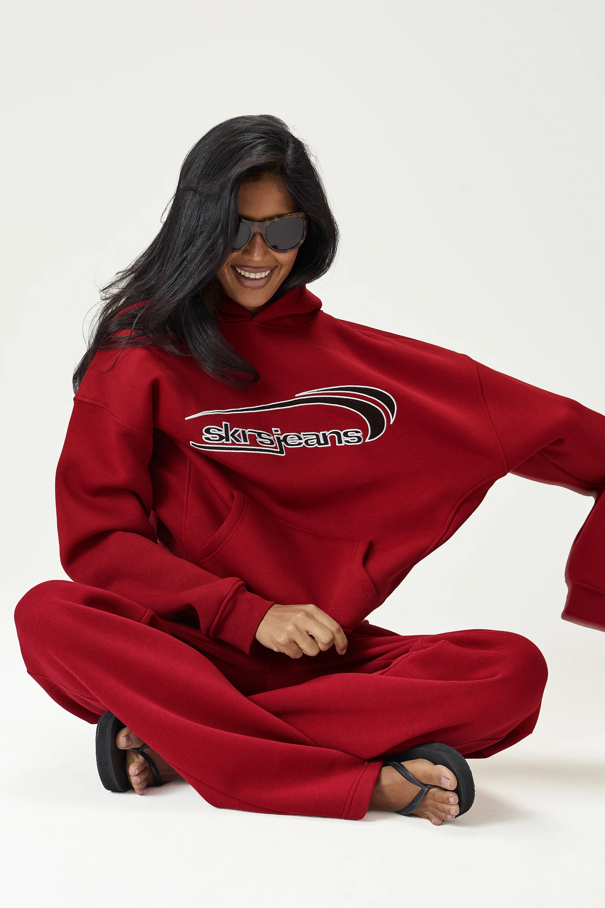 Seekers Wide Leg Sweatpants in Alert
