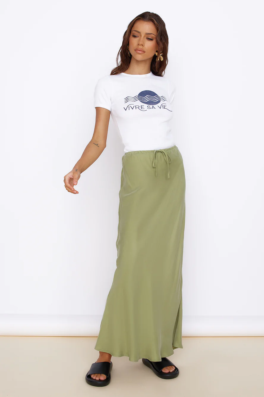 ROLLA'S Vivre Sa Vie Baby Rib Tee White