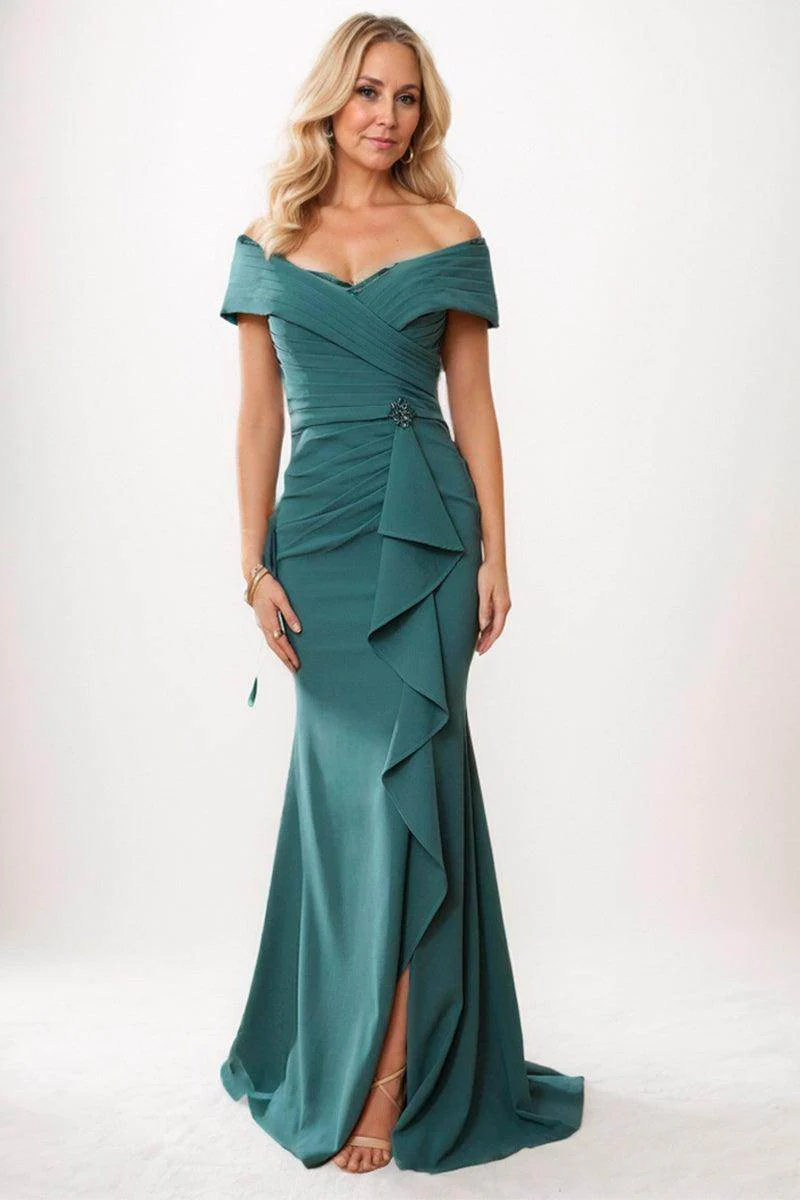 Trumpet-Mermaid Maxi Chiffon Mother Dress CM0245