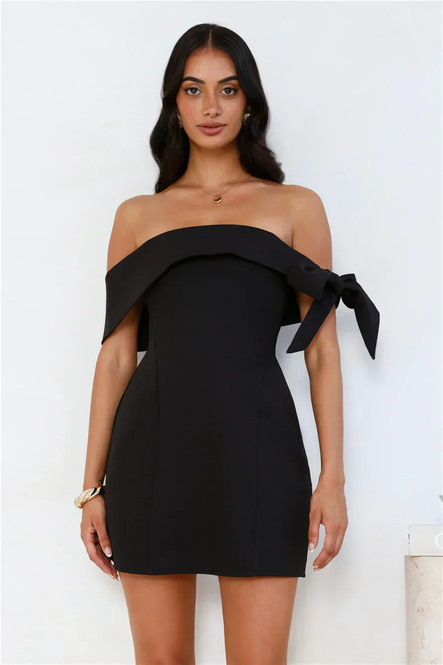 Seashell Dream Off Shoulder Mini Dress