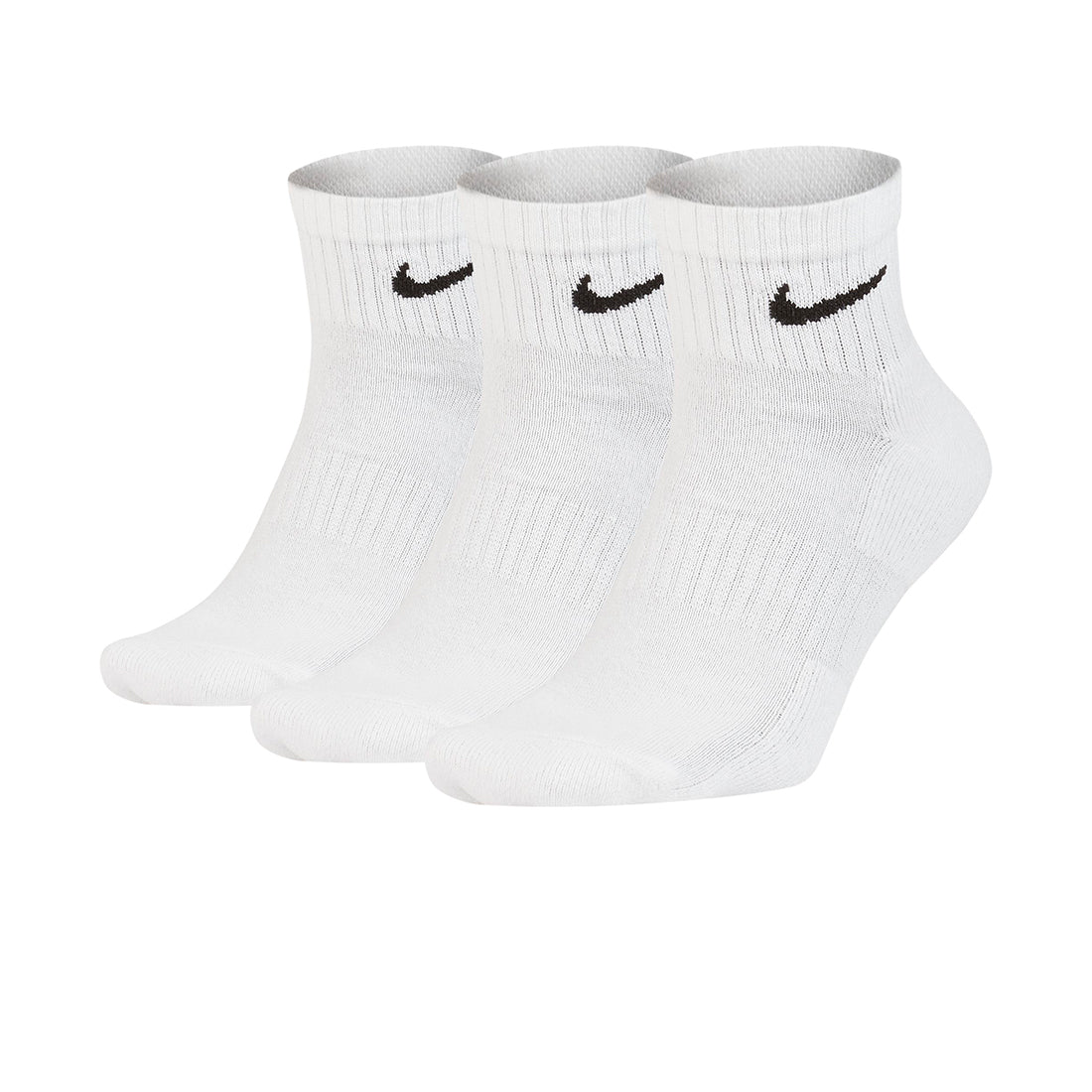 NIKE Men Everyday Cush Ank 3P Sock Sport WHITE