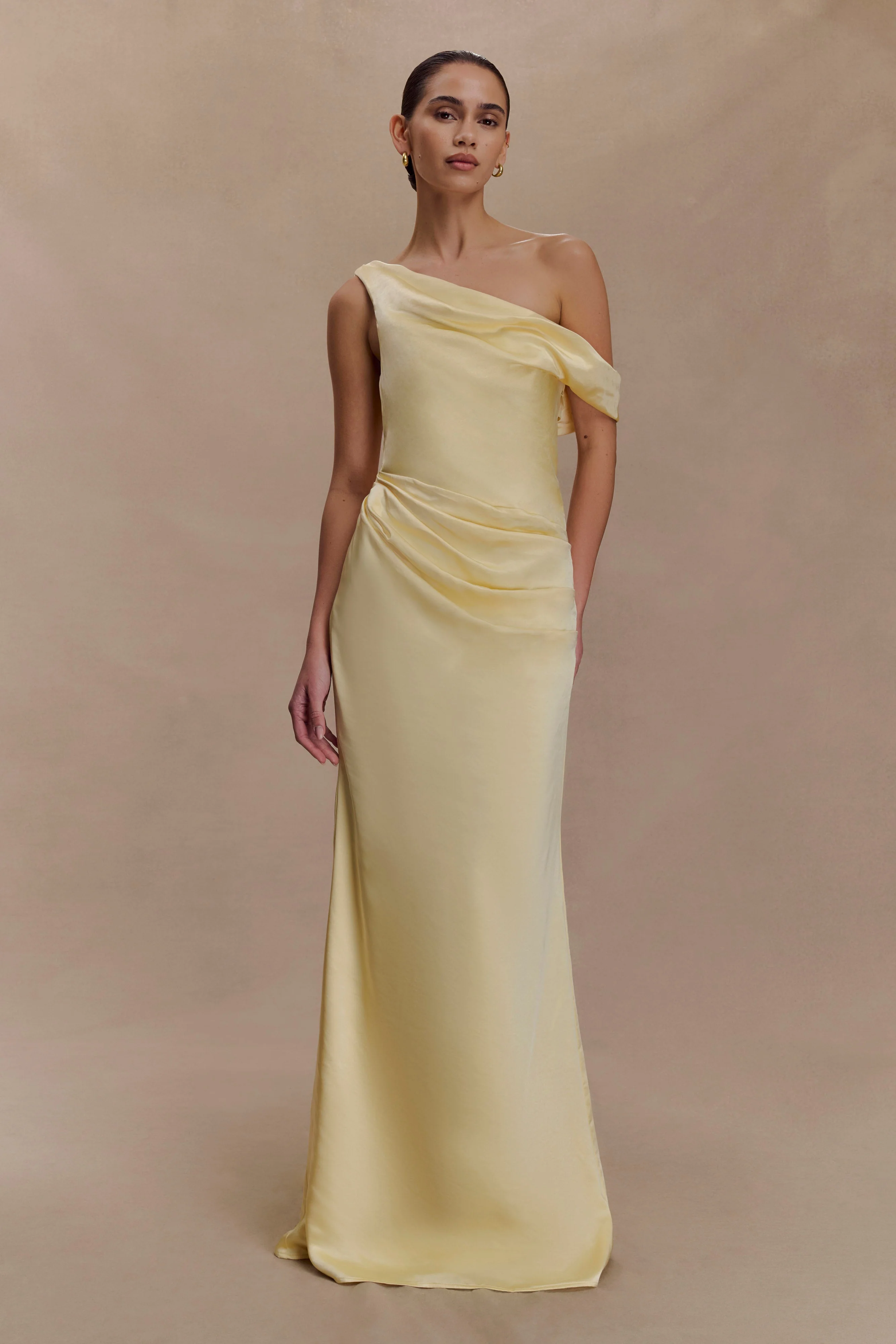 Dalia-Off-Shoulder-Satin-Maxi-Dress-Lemon