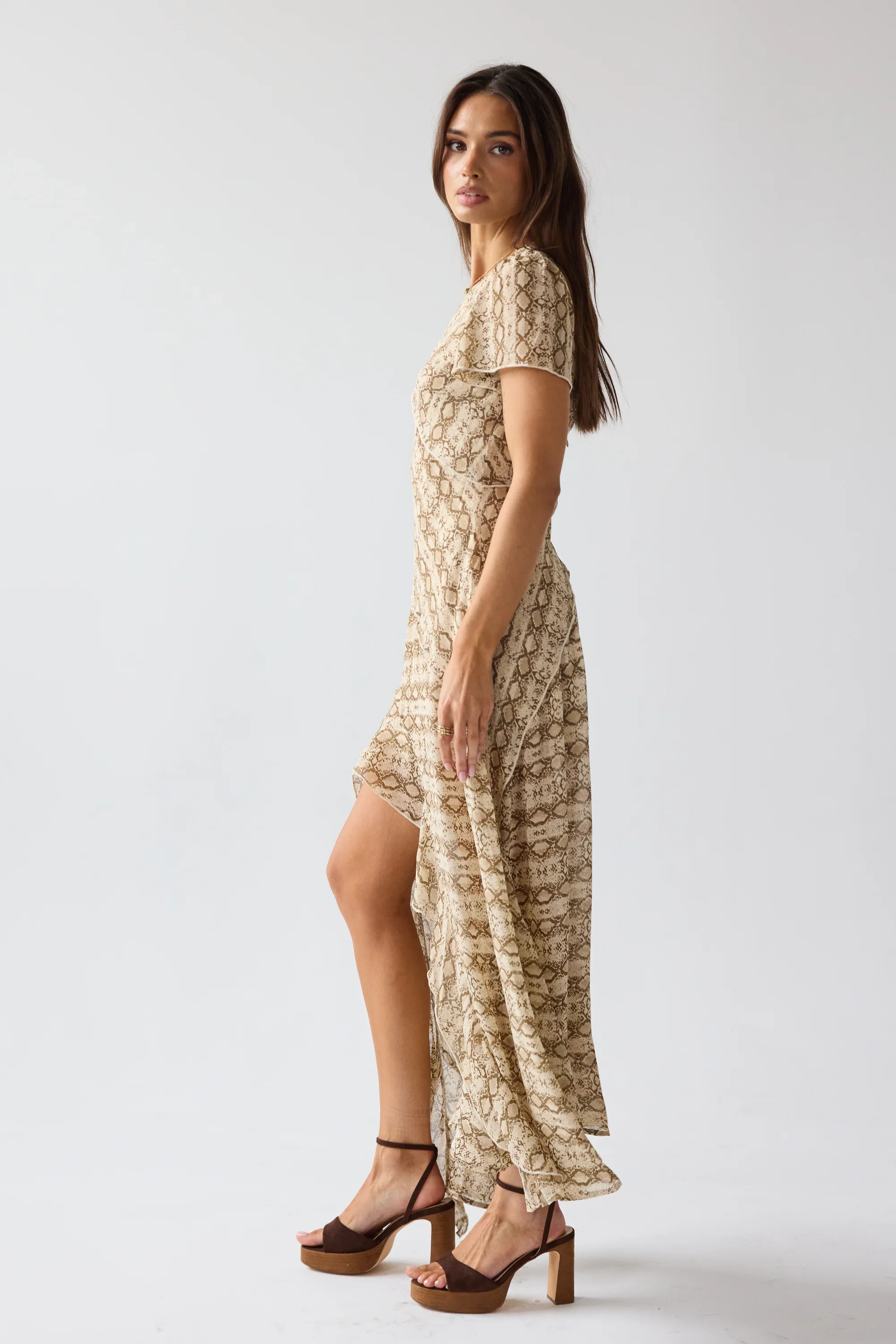 Debbie Snake Maxi Dress