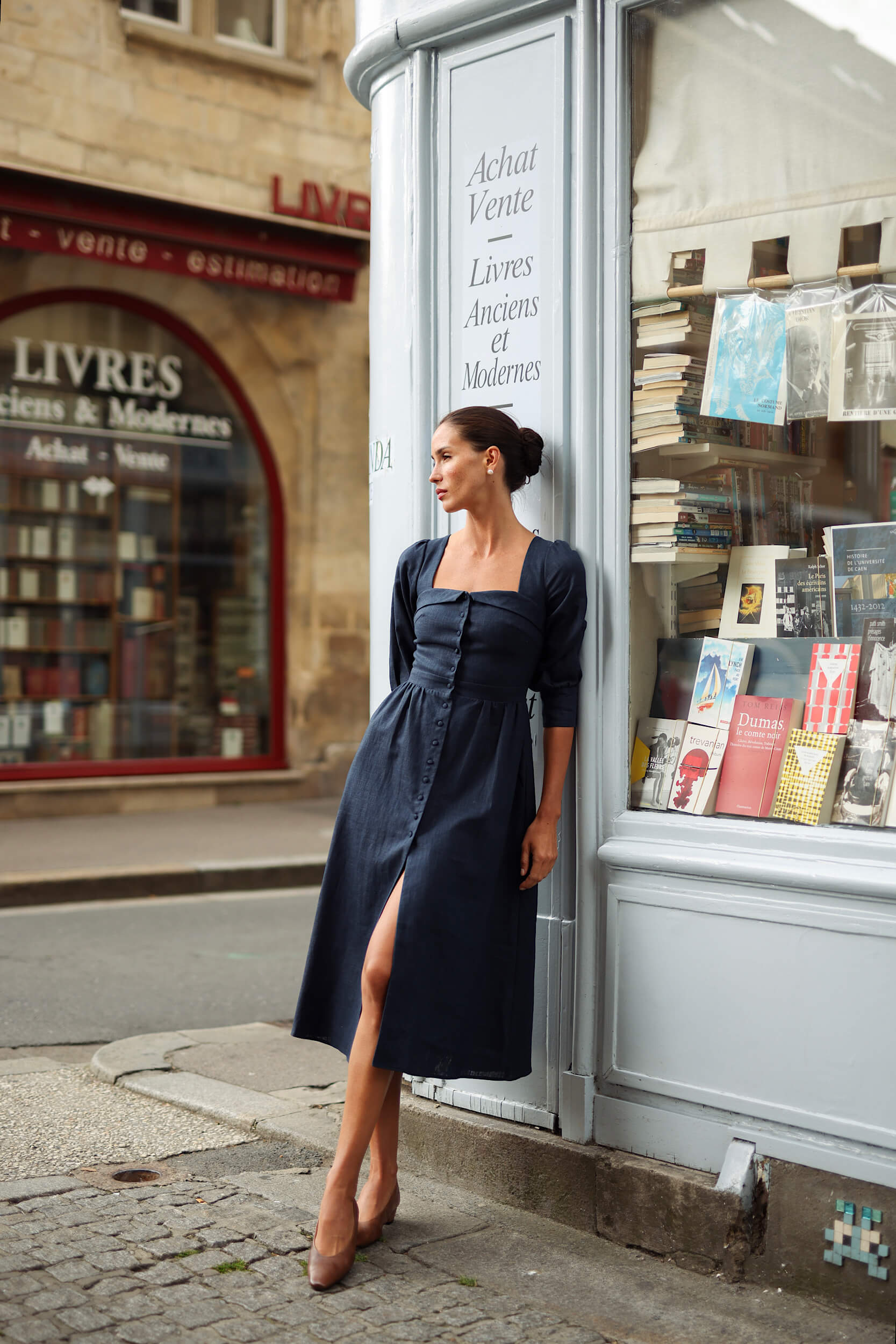 Esther Linen Dress - luluinthesky