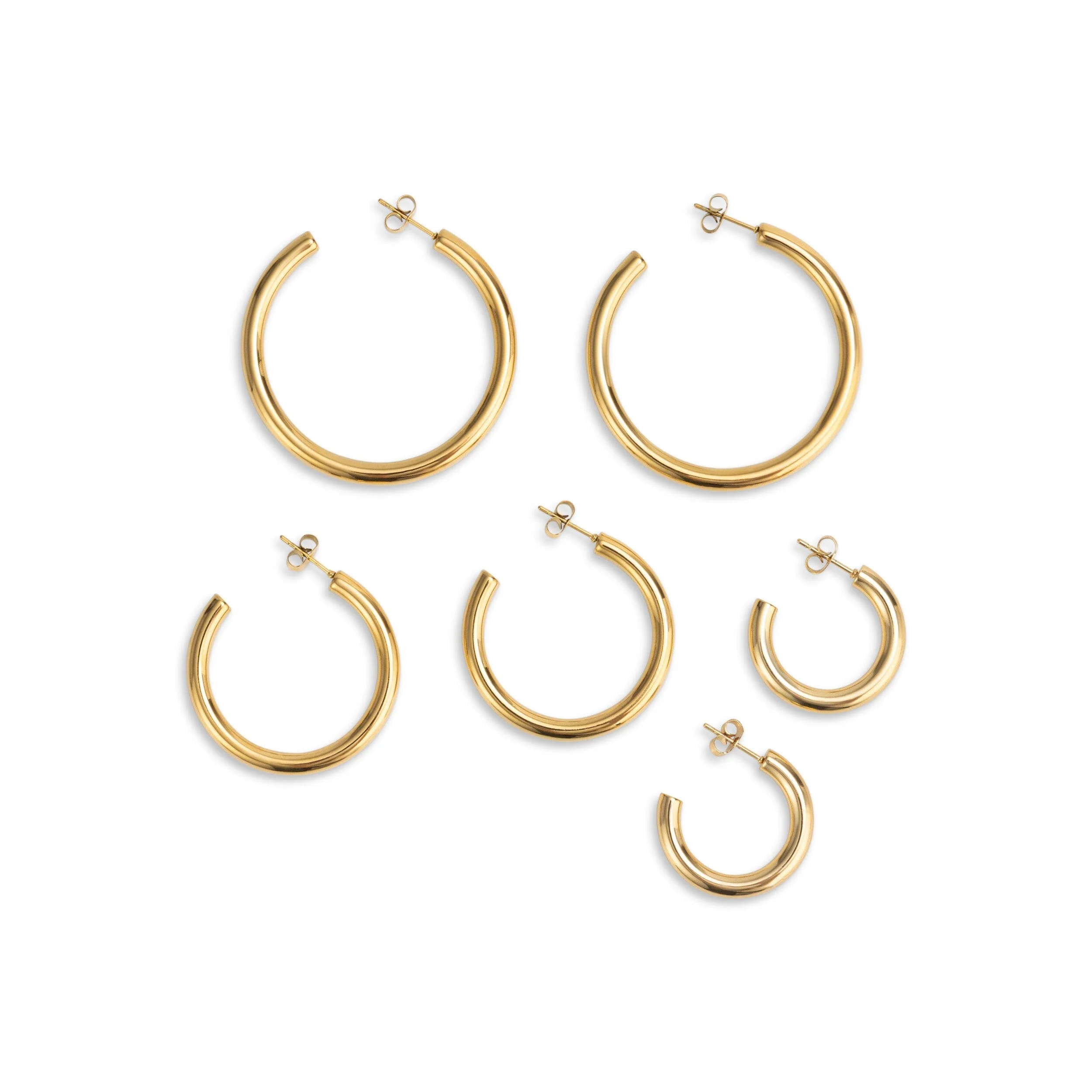 Lior 3 Pair Earring Set Gold