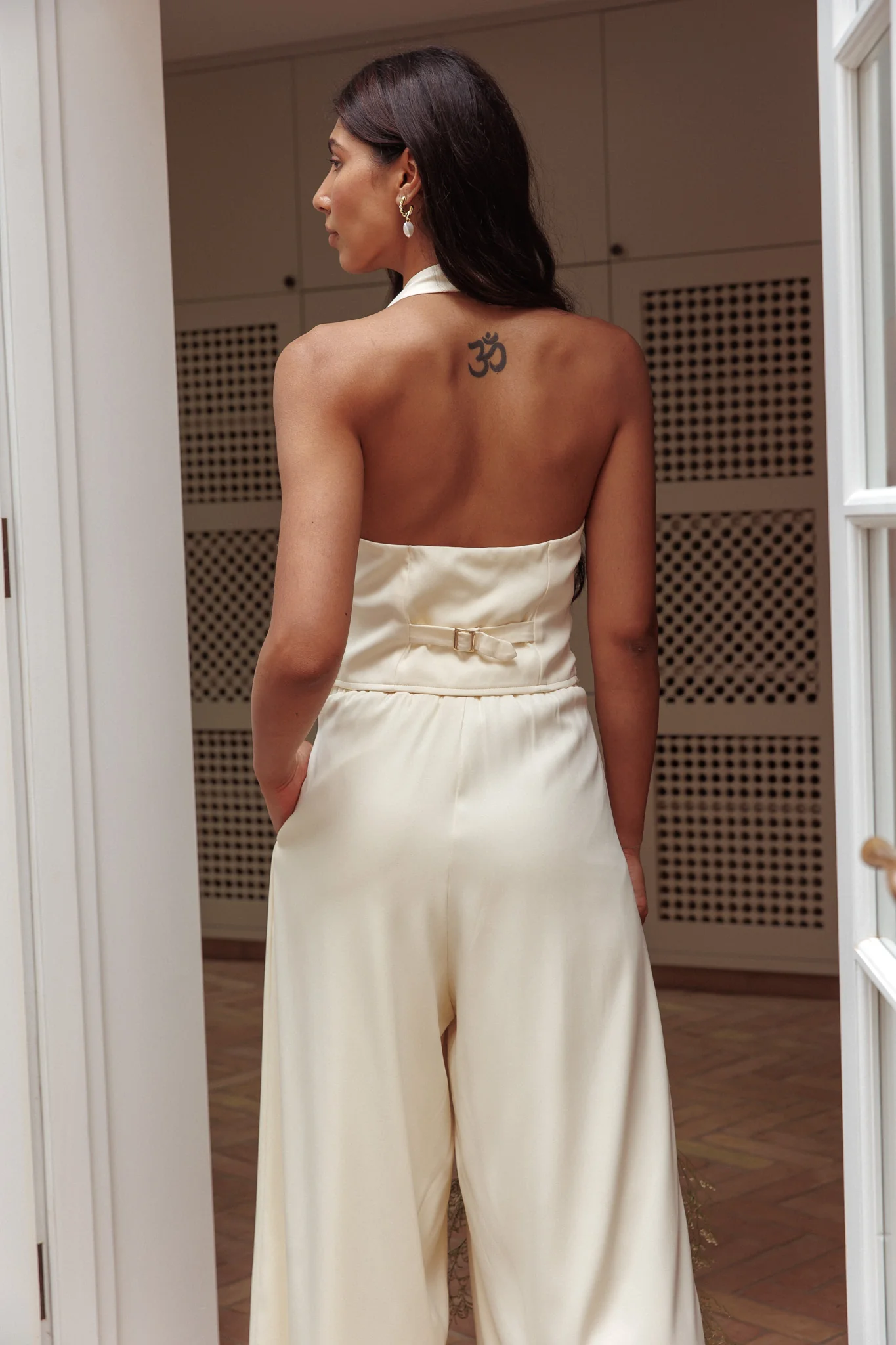 Tammi Halter Vest Top Butter