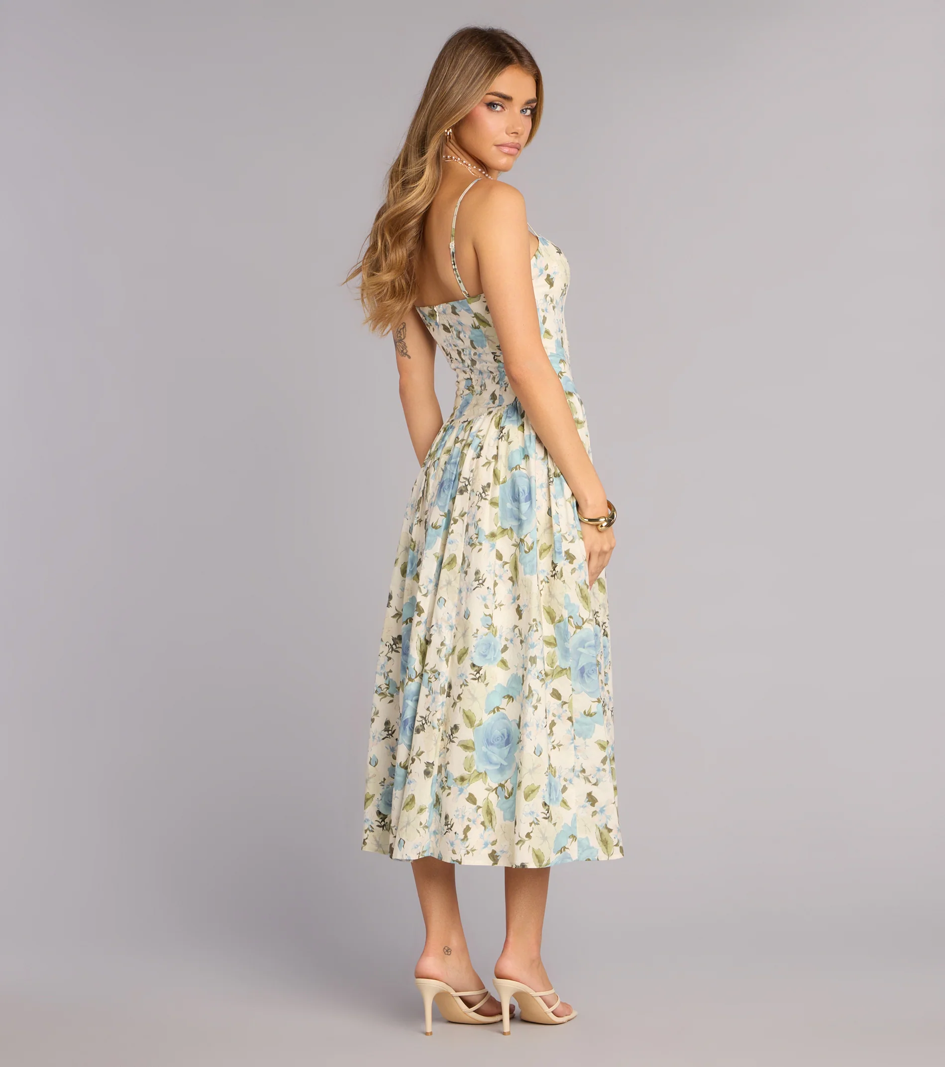 Garden Daydream Floral Midi Dress