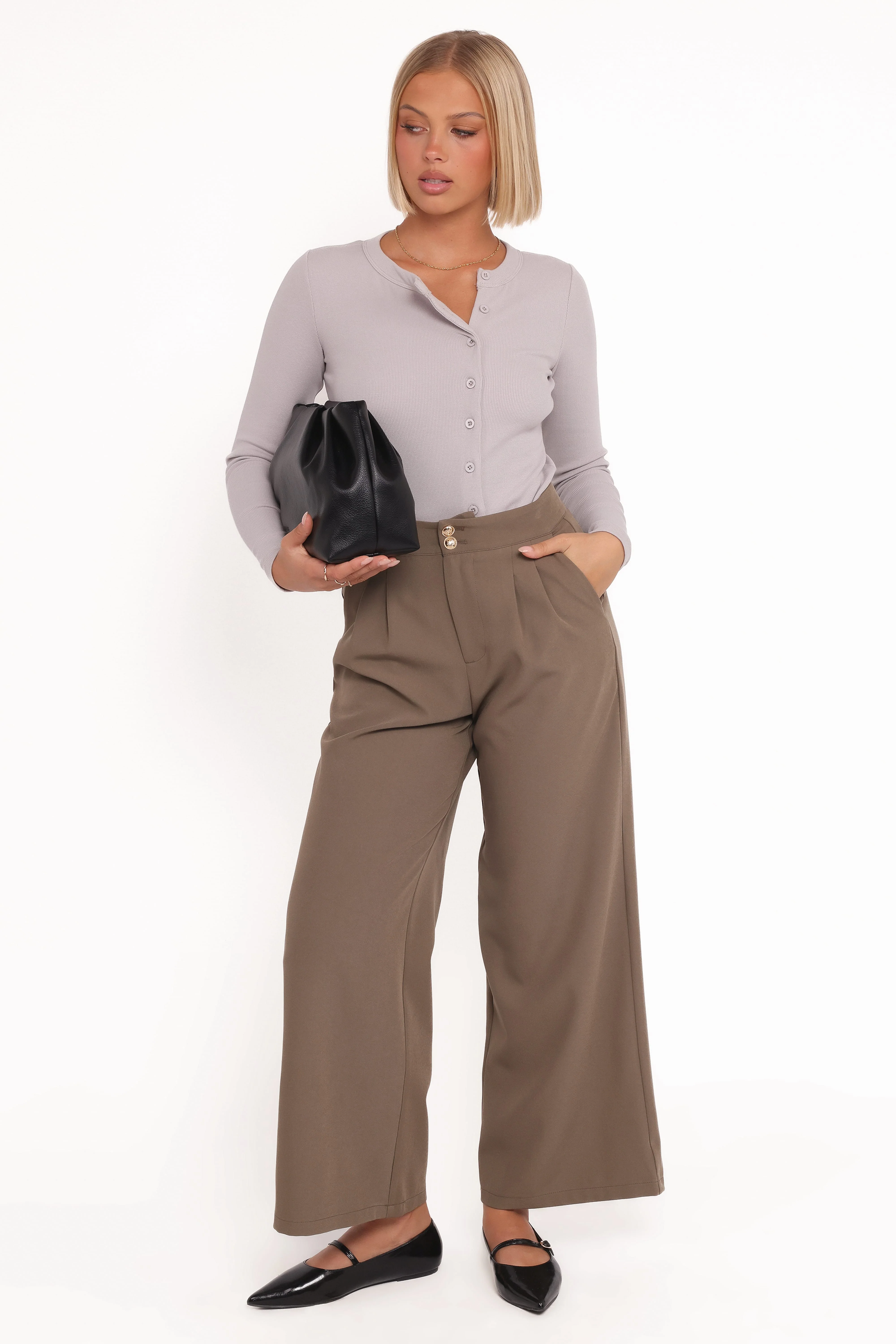 Cass Long Sleeve Top - Grey