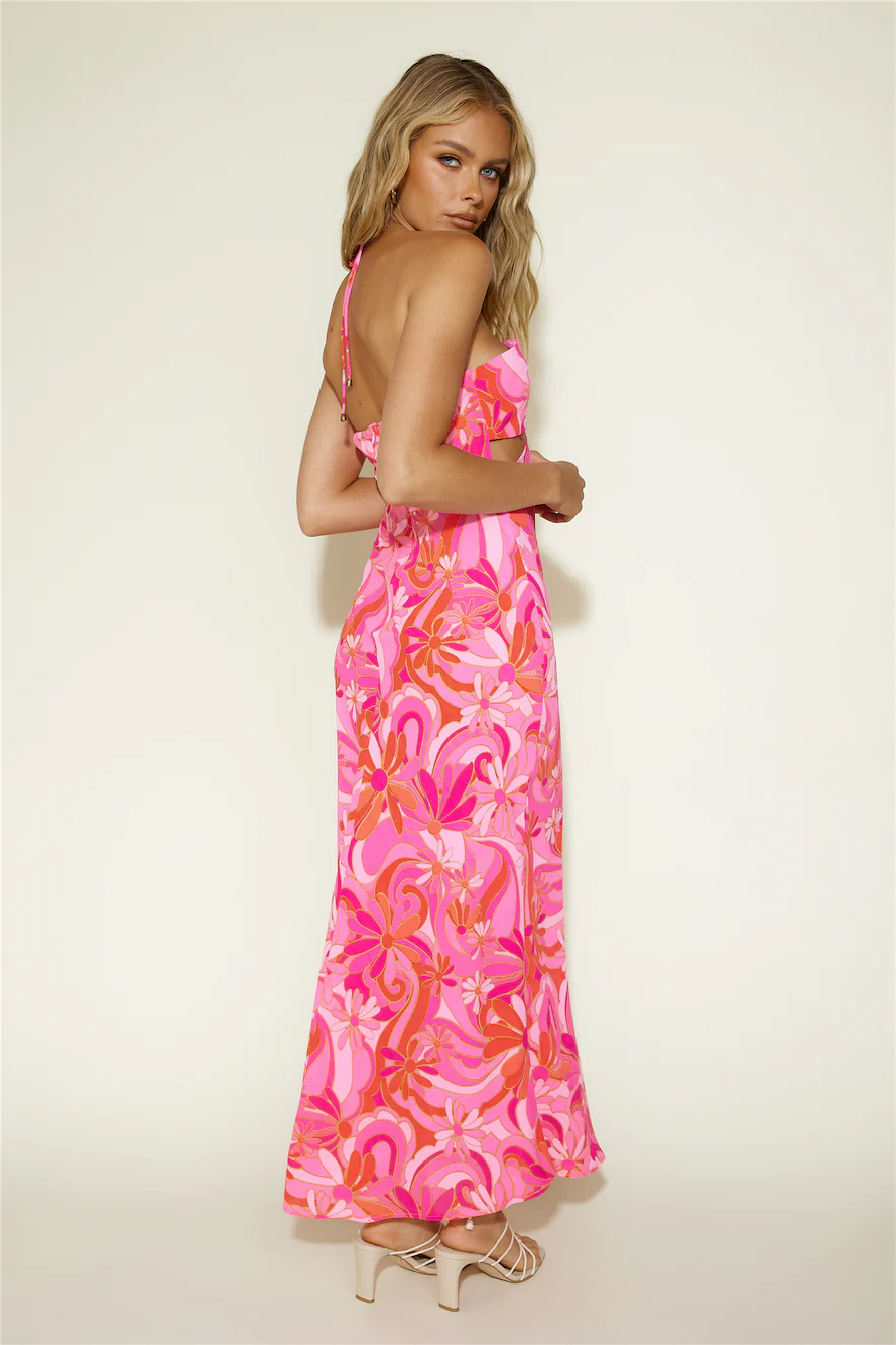 Summer Getaway Maxi Dress Pink