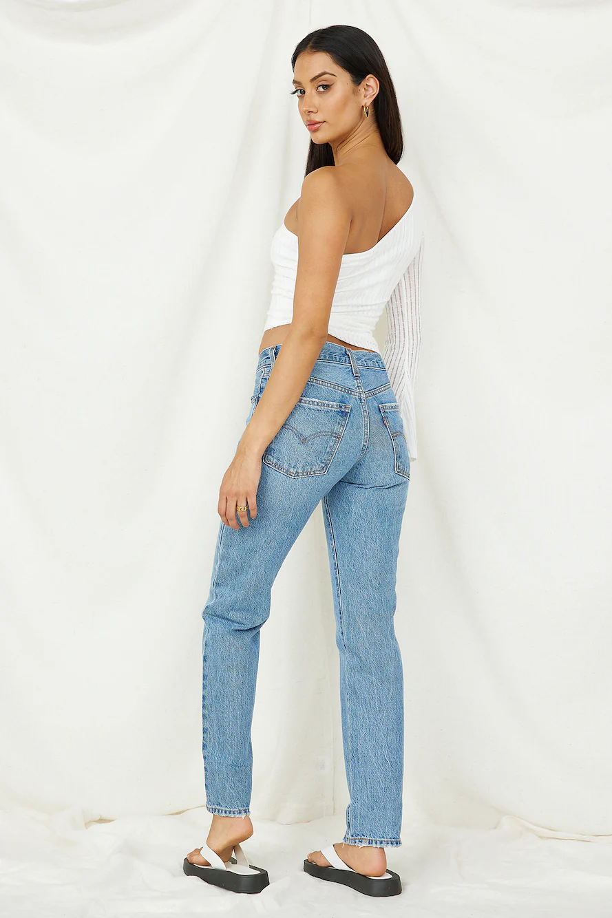 Hand On My Heart Crop Top White