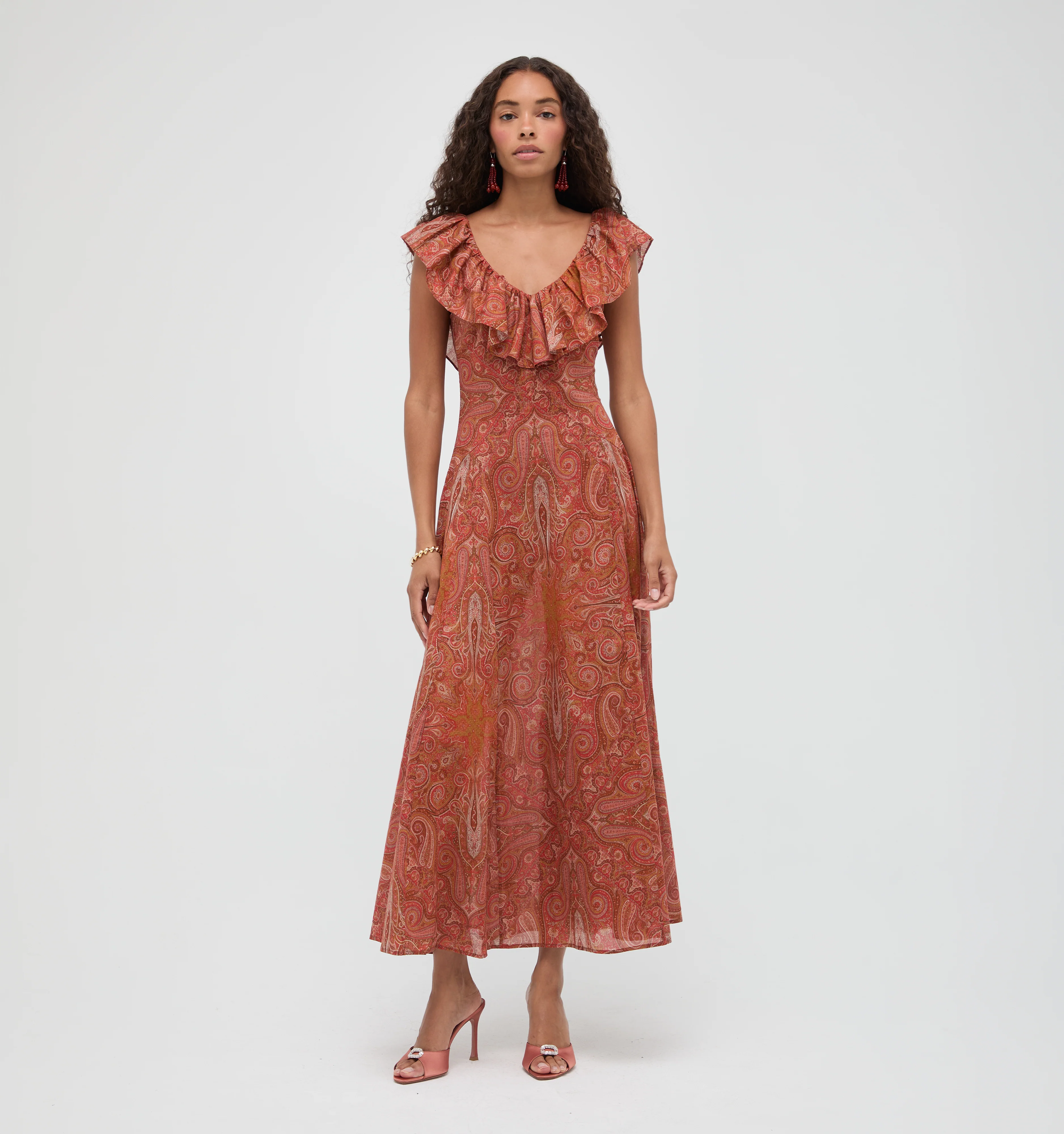 The Milani Dress -  Cypress Paisley
