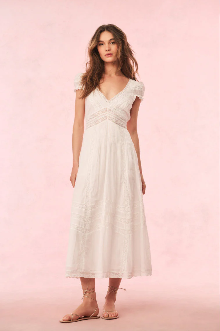 Suvi Cotton Midi Dress - luluinthesky