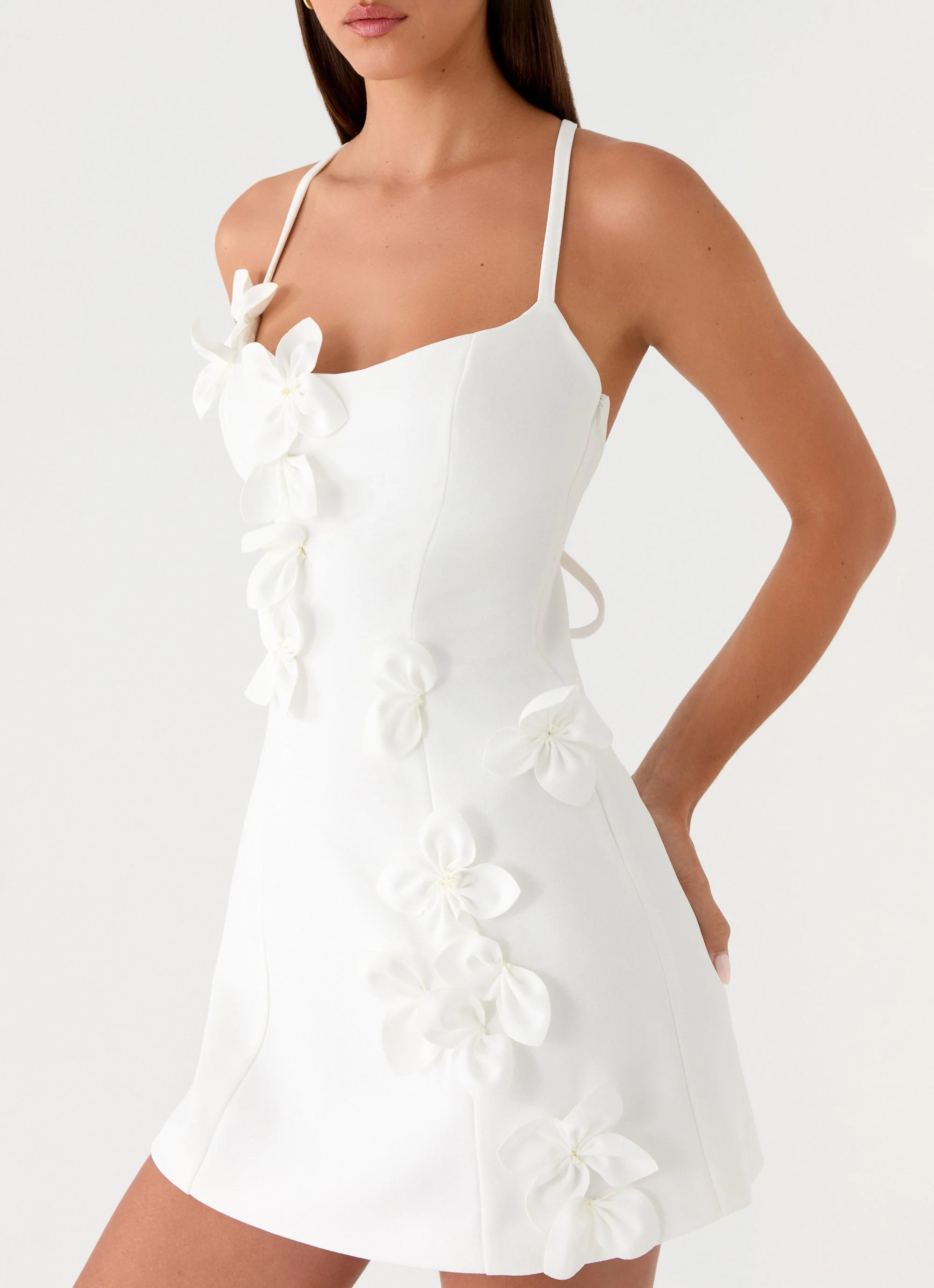 Avenya Mini Dress - White - luluinthesky