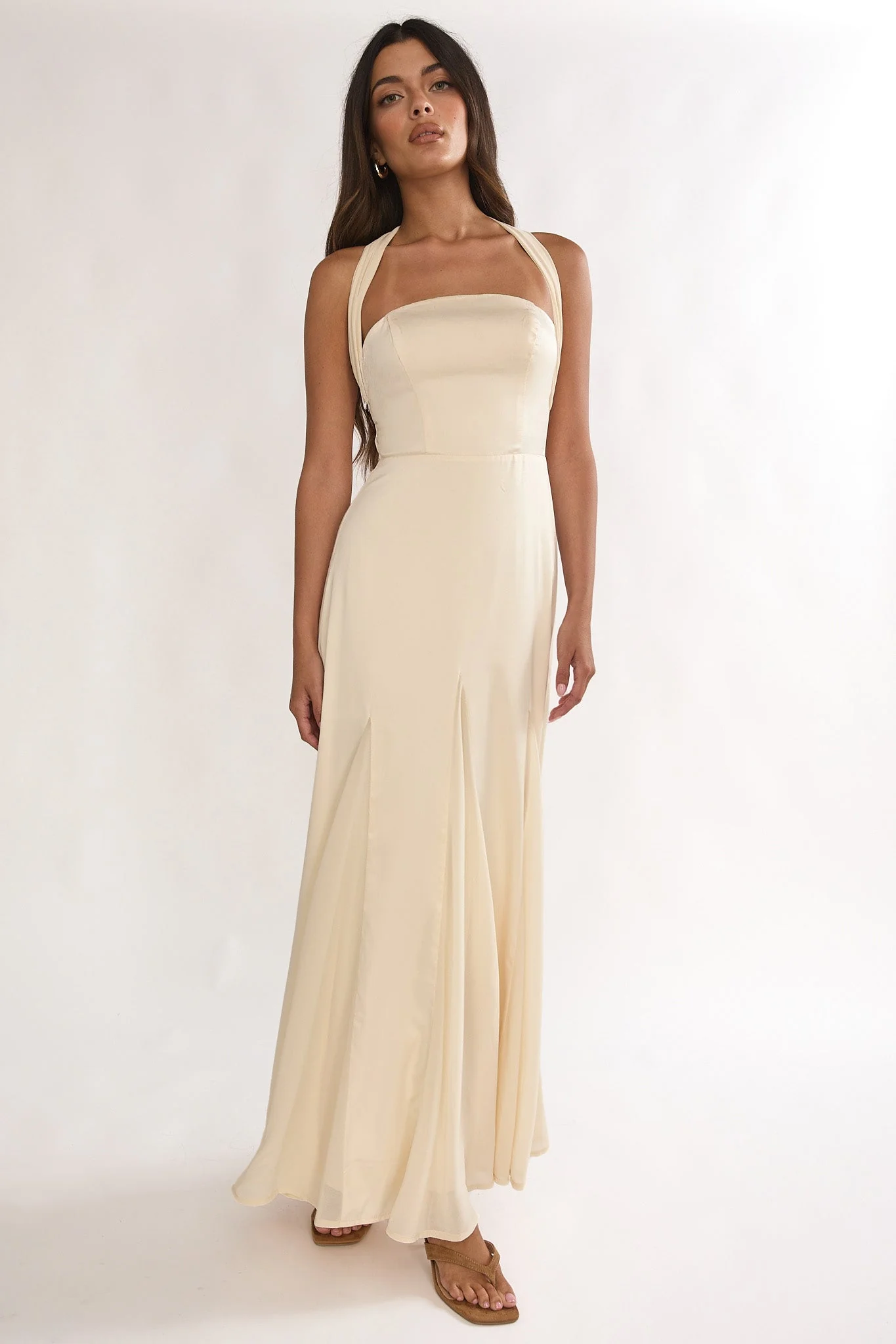 Loro Godet Hem Maxi Dress Butter