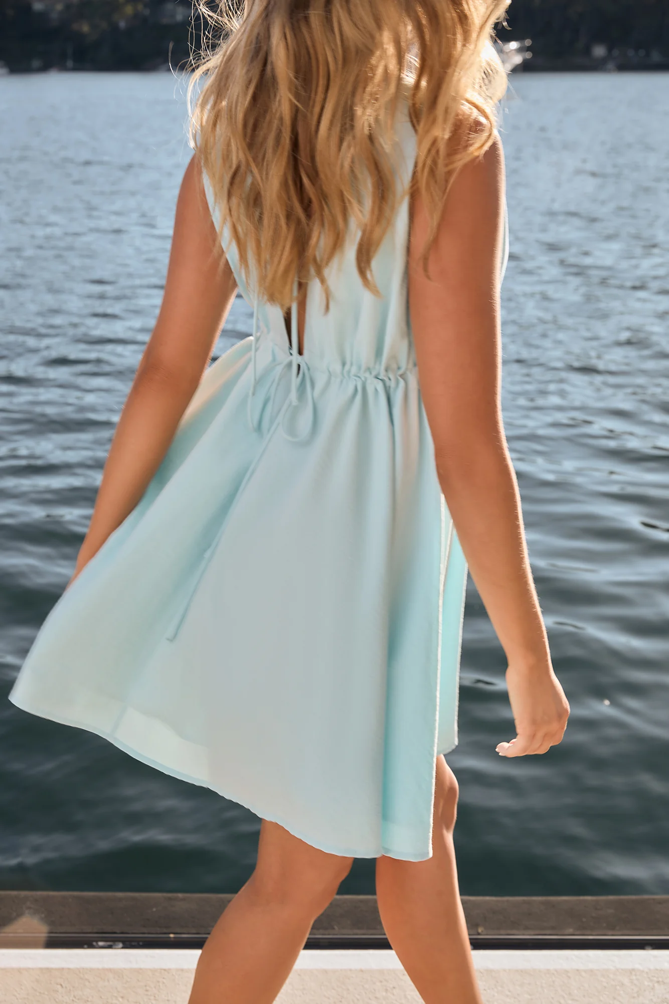 Spritz Of The Sun Mini Dress Blue - luluinthesky