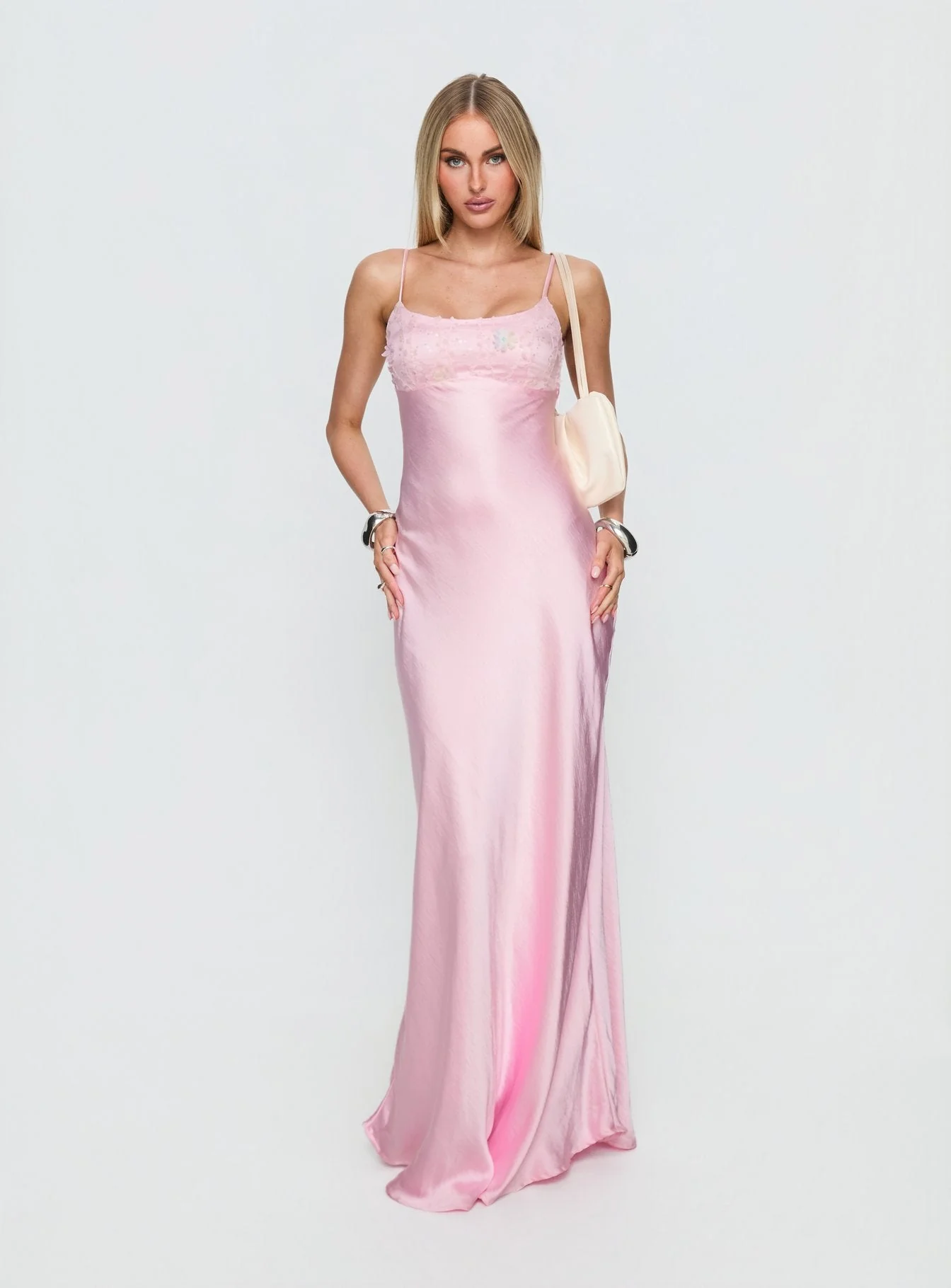 Truth Hurts Ruched Backless Maxi Dress Pink