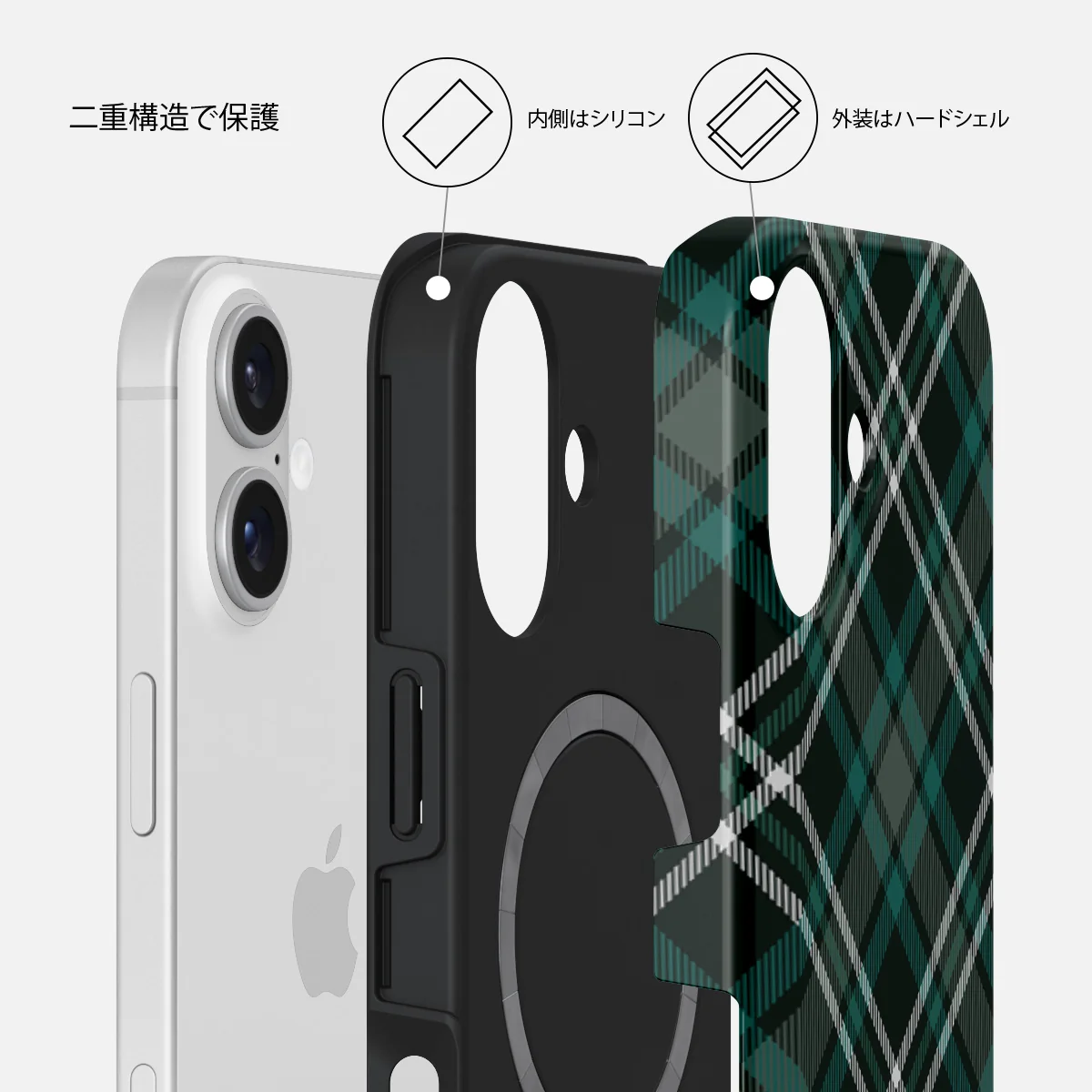 Mint Cookie - iPhone 16 ケース