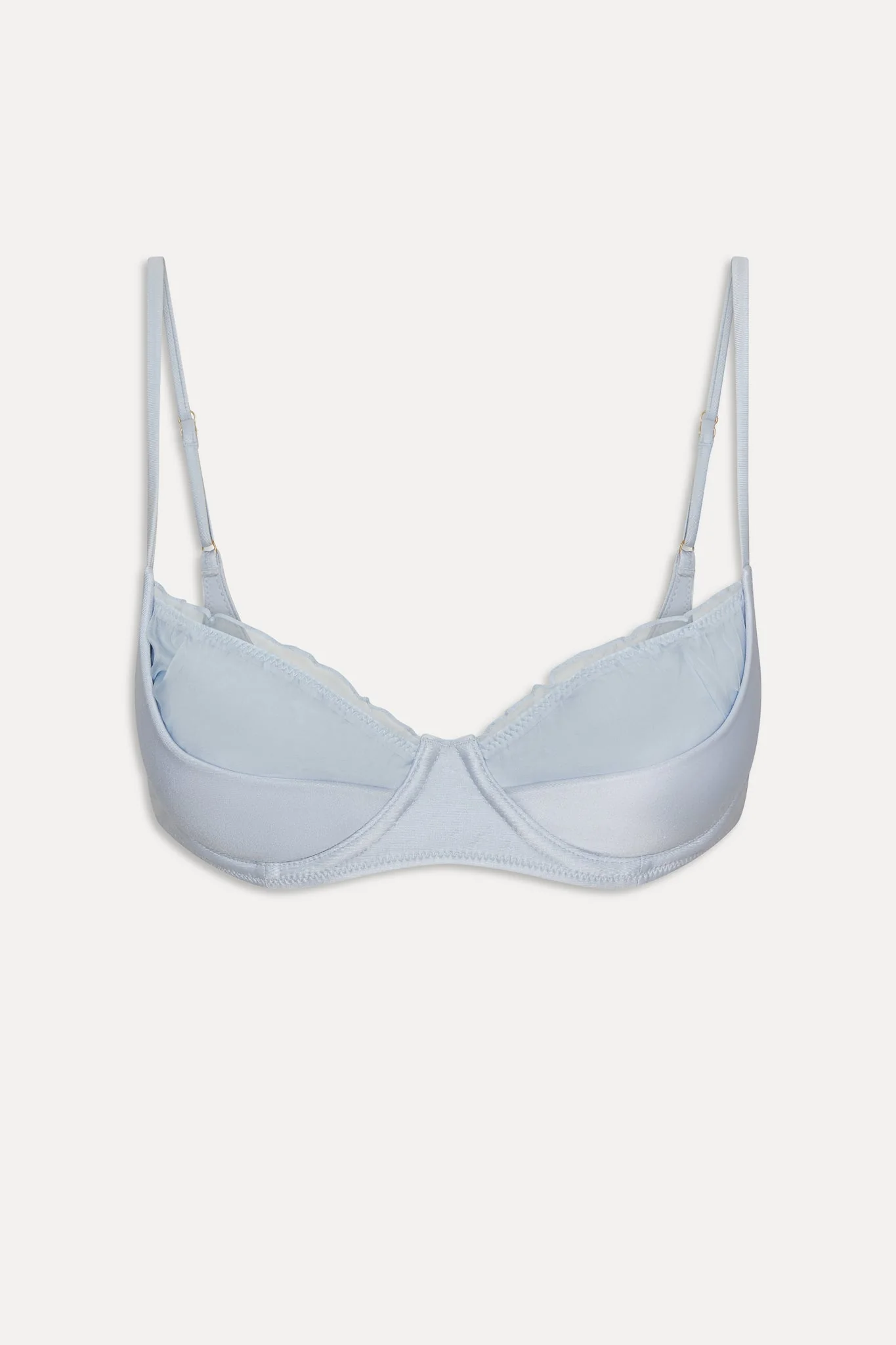 Austin Satin Underwire Bikini Top - Frosting