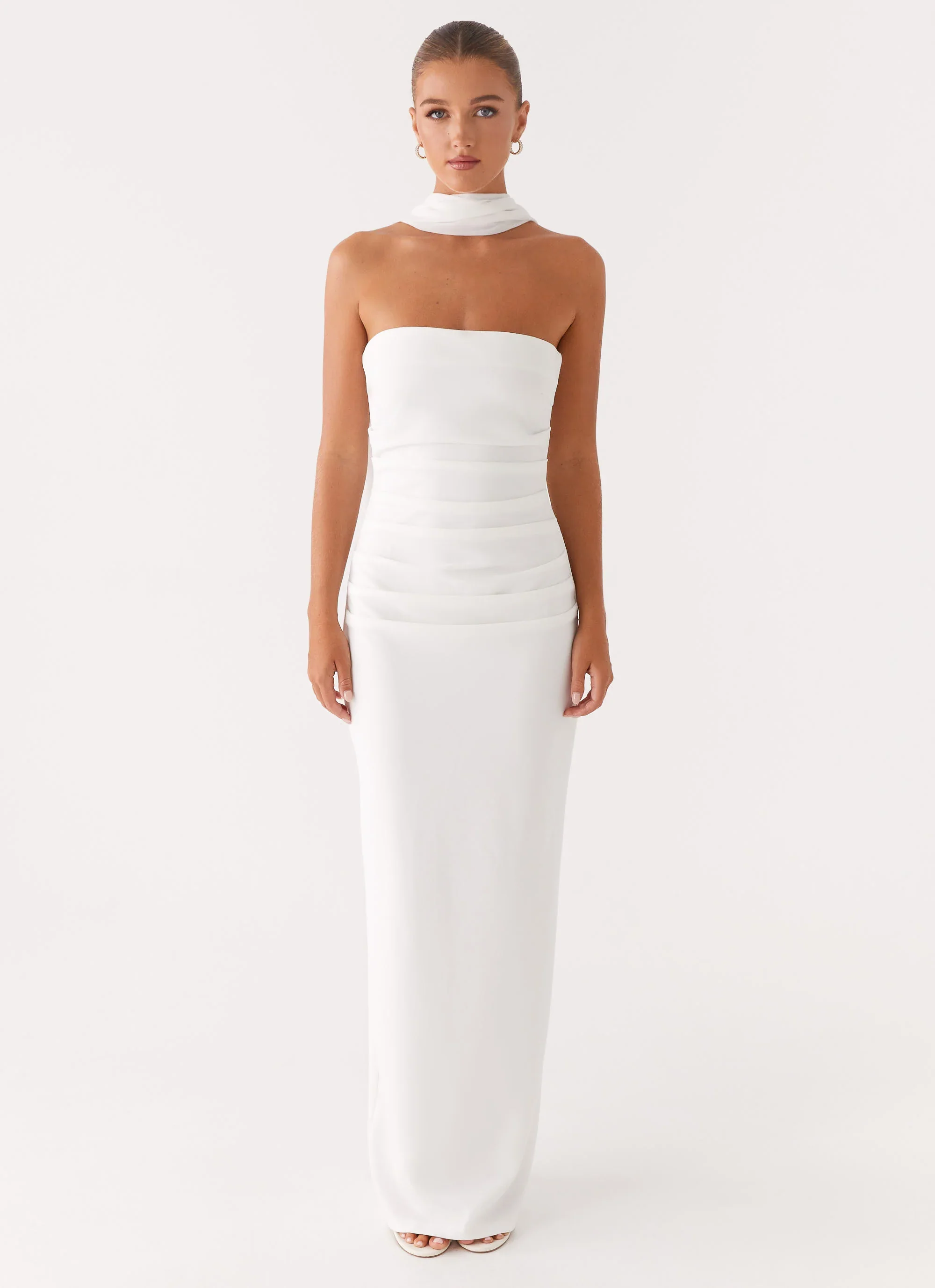Libra Maxi Dress - White