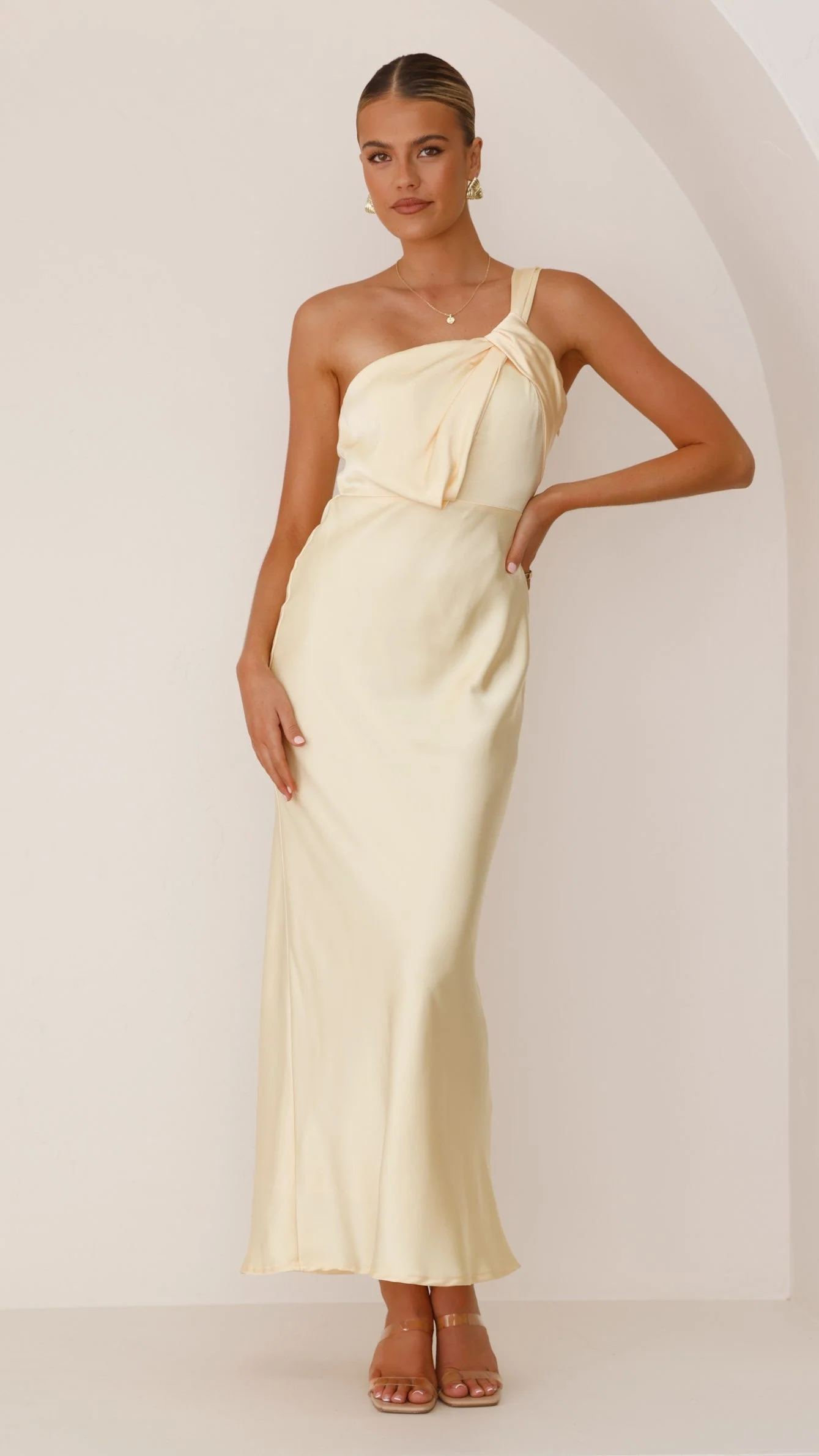 Greta Maxi Dress - Lemon