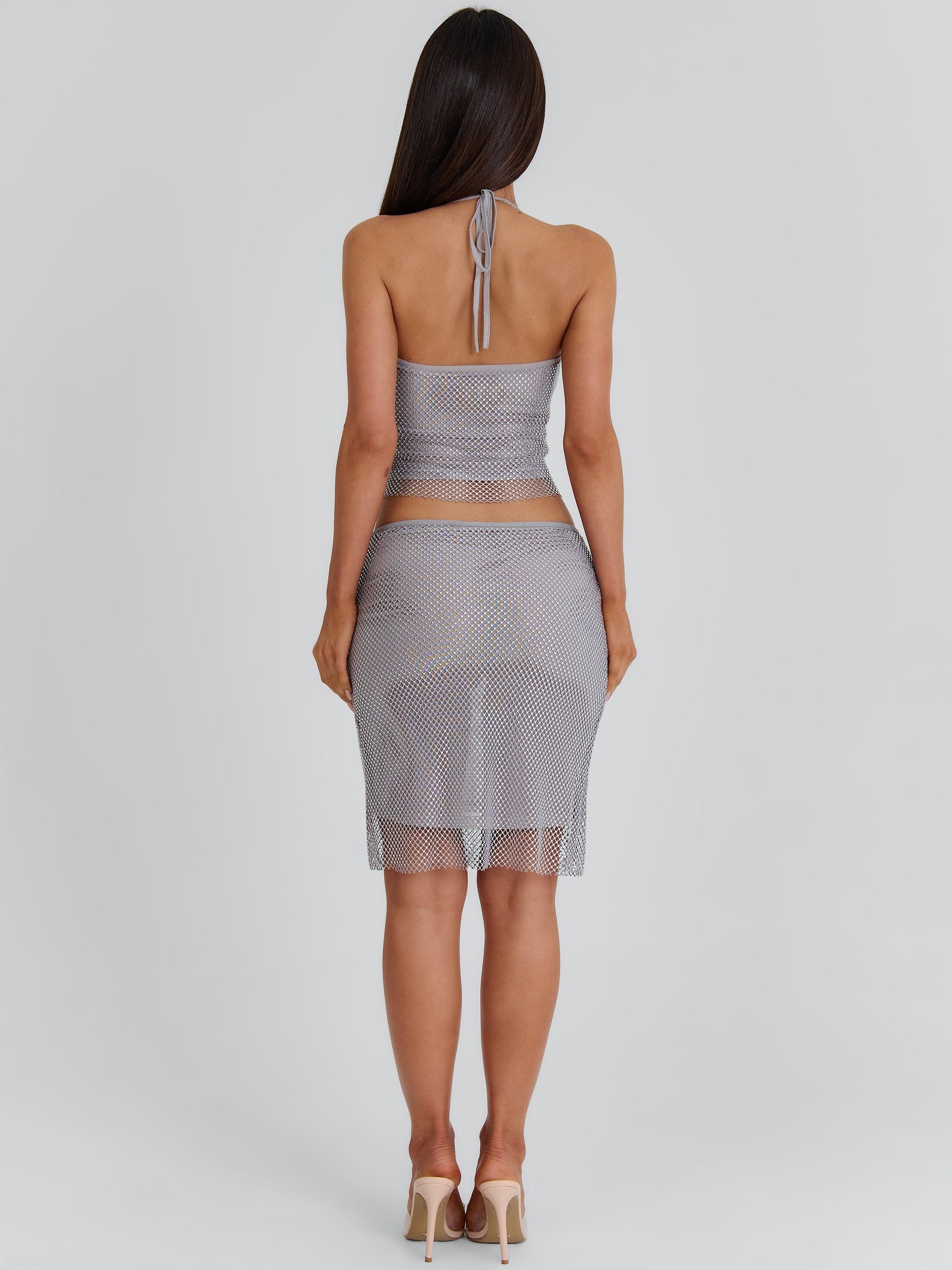 ANNARELLA CROP TOP SILVER
